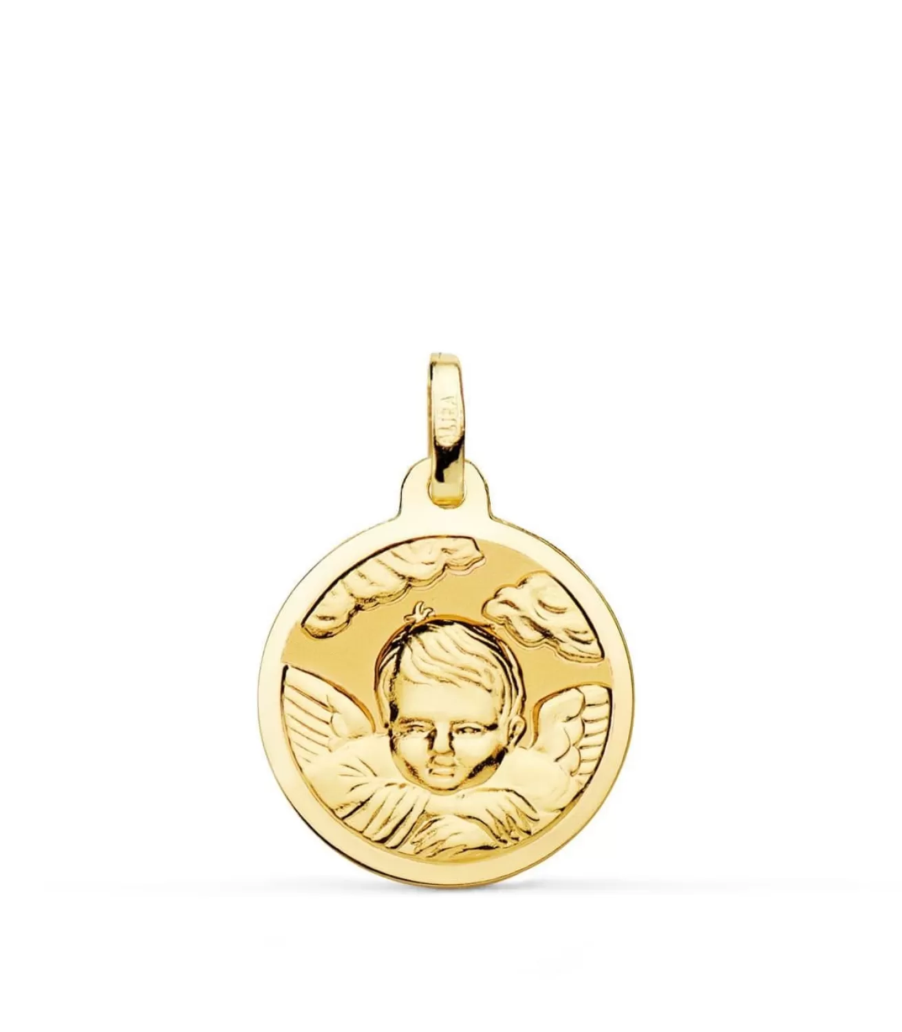Medalla Ángel Nube Oro 18K 18Mm Brillo<Alda Joyeros Clearance