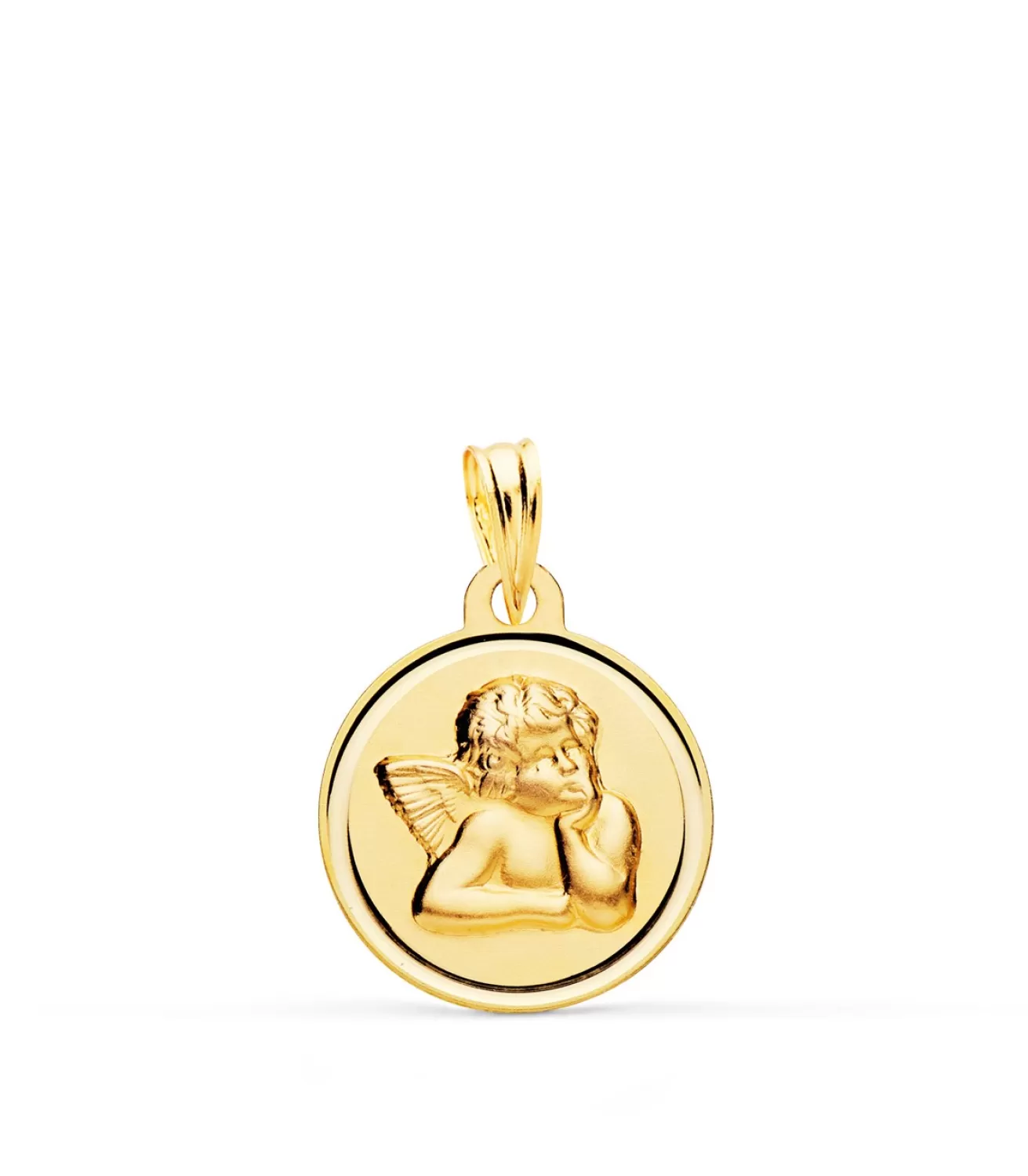 Medalla Ángel Querubin Oro 18K Bisel 16Mm<Alda Joyeros Cheap
