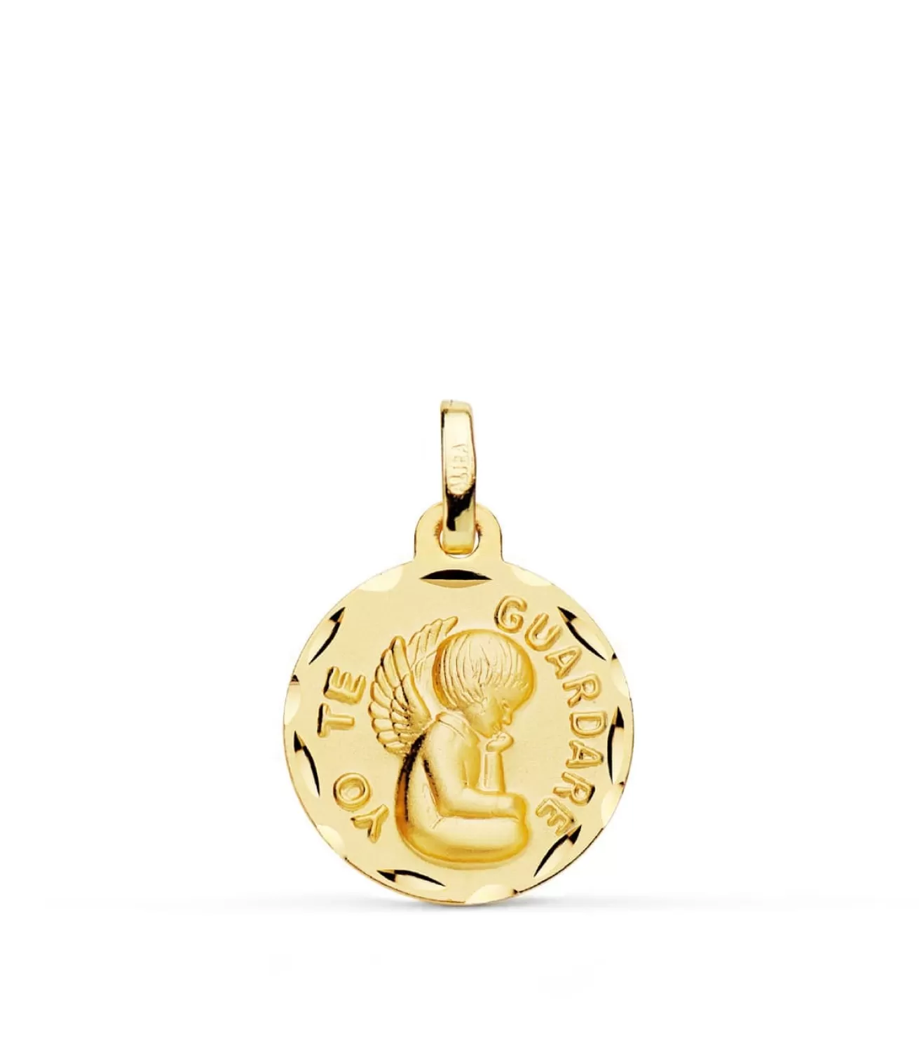 Medalla Ángel "Yo Te Guardare" 18K 16Mm<Alda Joyeros Best