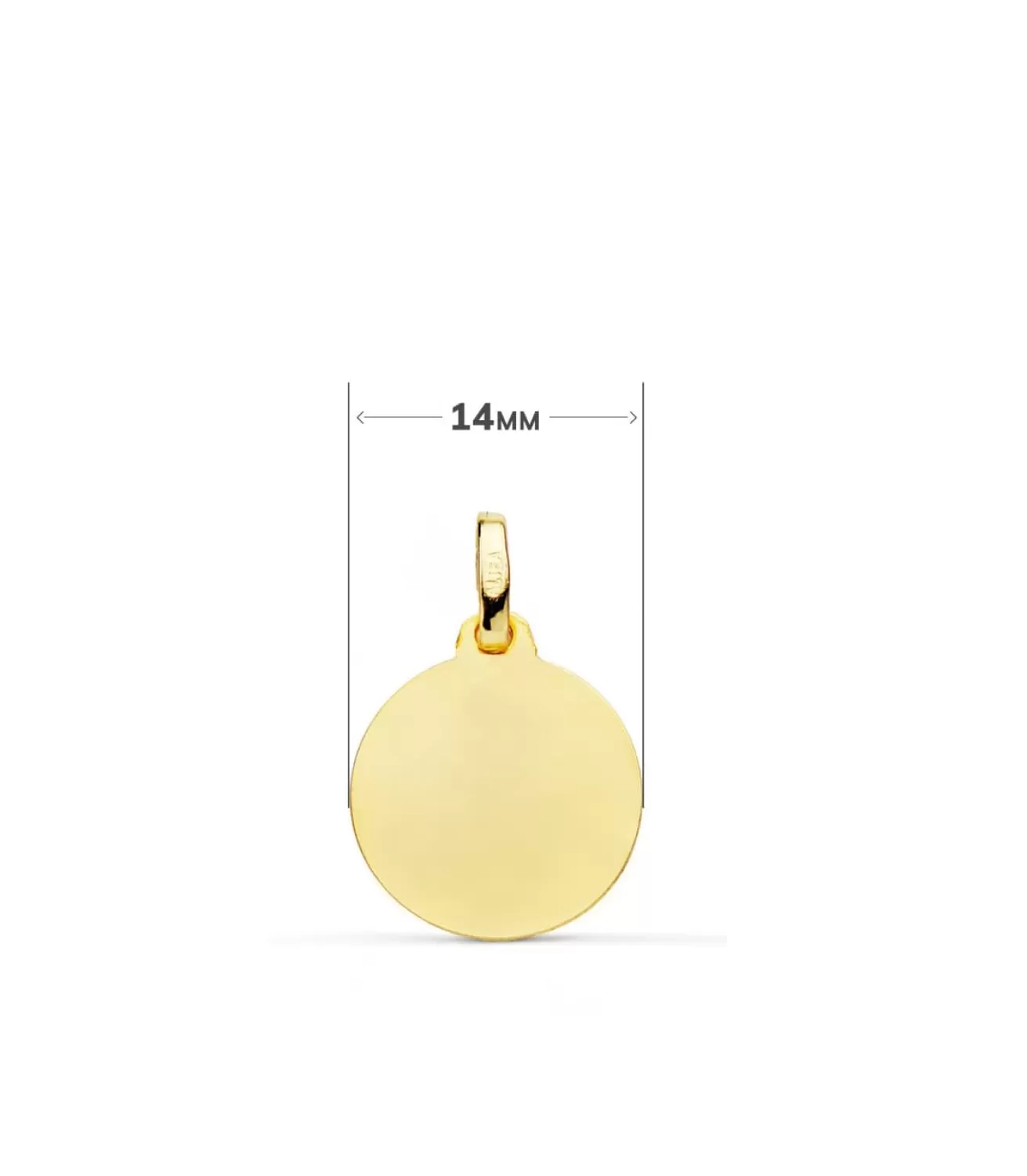 Medalla Ángelito Rezando Oro 18K 14Mm Mate<Alda Joyeros Best