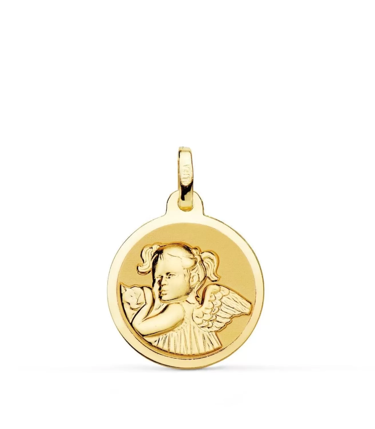 Medalla Niña Ángel Oro 18K 18Mm Brillo<Alda Joyeros Flash Sale