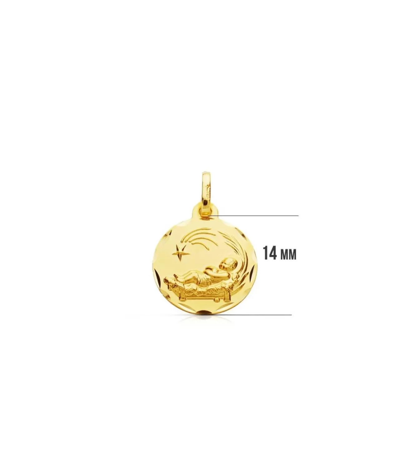 Medalla Nino Del Pesebre Pequena Oro 9Ktes<Alda Joyeros Store
