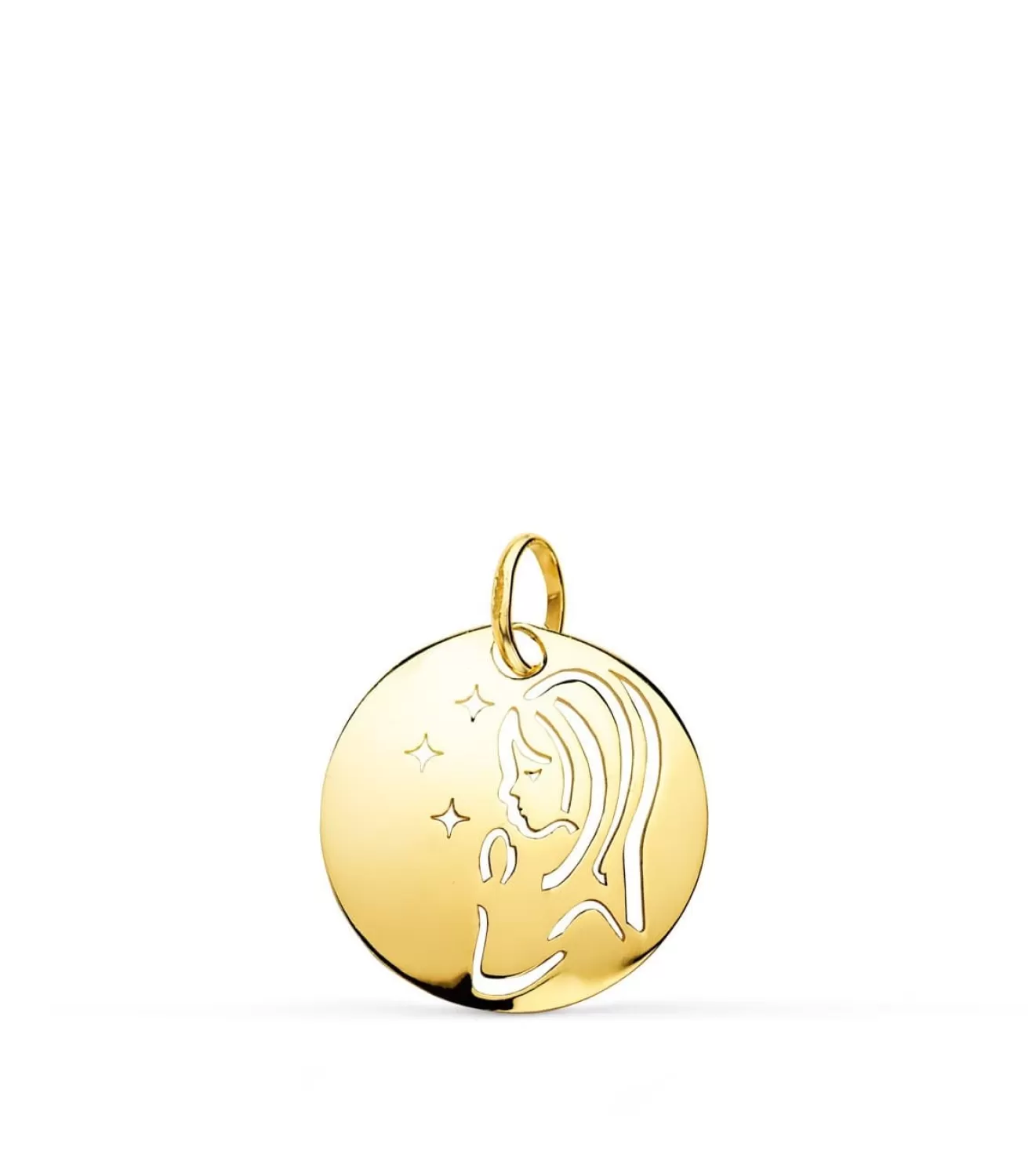 Medalla Oro 9K Virgen Niña 15 Mm<Alda Joyeros Clearance