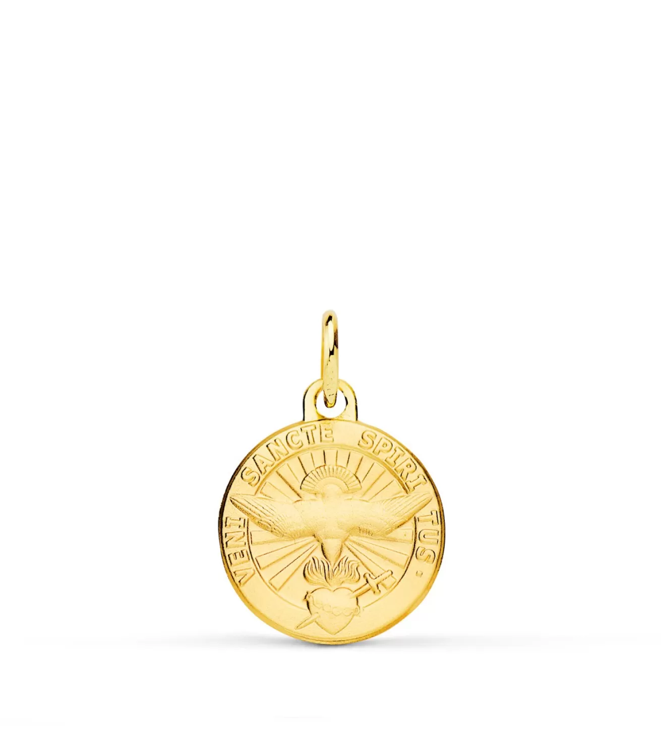 Medalla Paloma Espiritu Santo 18K 14Mm<Alda Joyeros Online