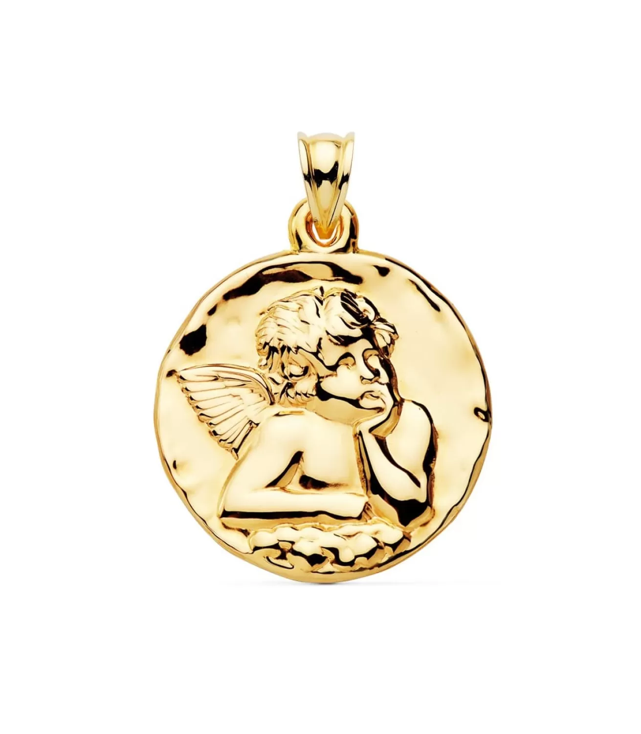 Medalla Redonda Ángel Oro Amarillo 18K 35 Mm<Alda Joyeros Cheap