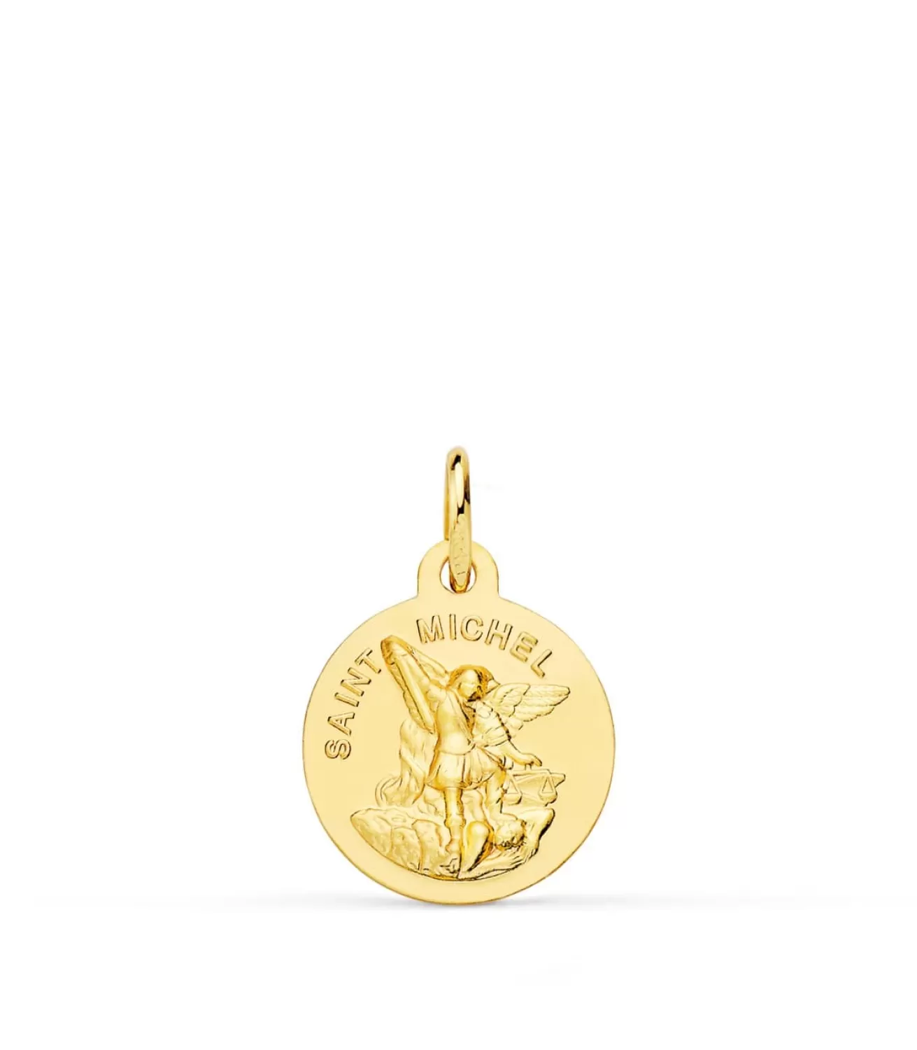 Medalla Saint Michel Oro Amarillo 18K 14Mm<Alda Joyeros Store