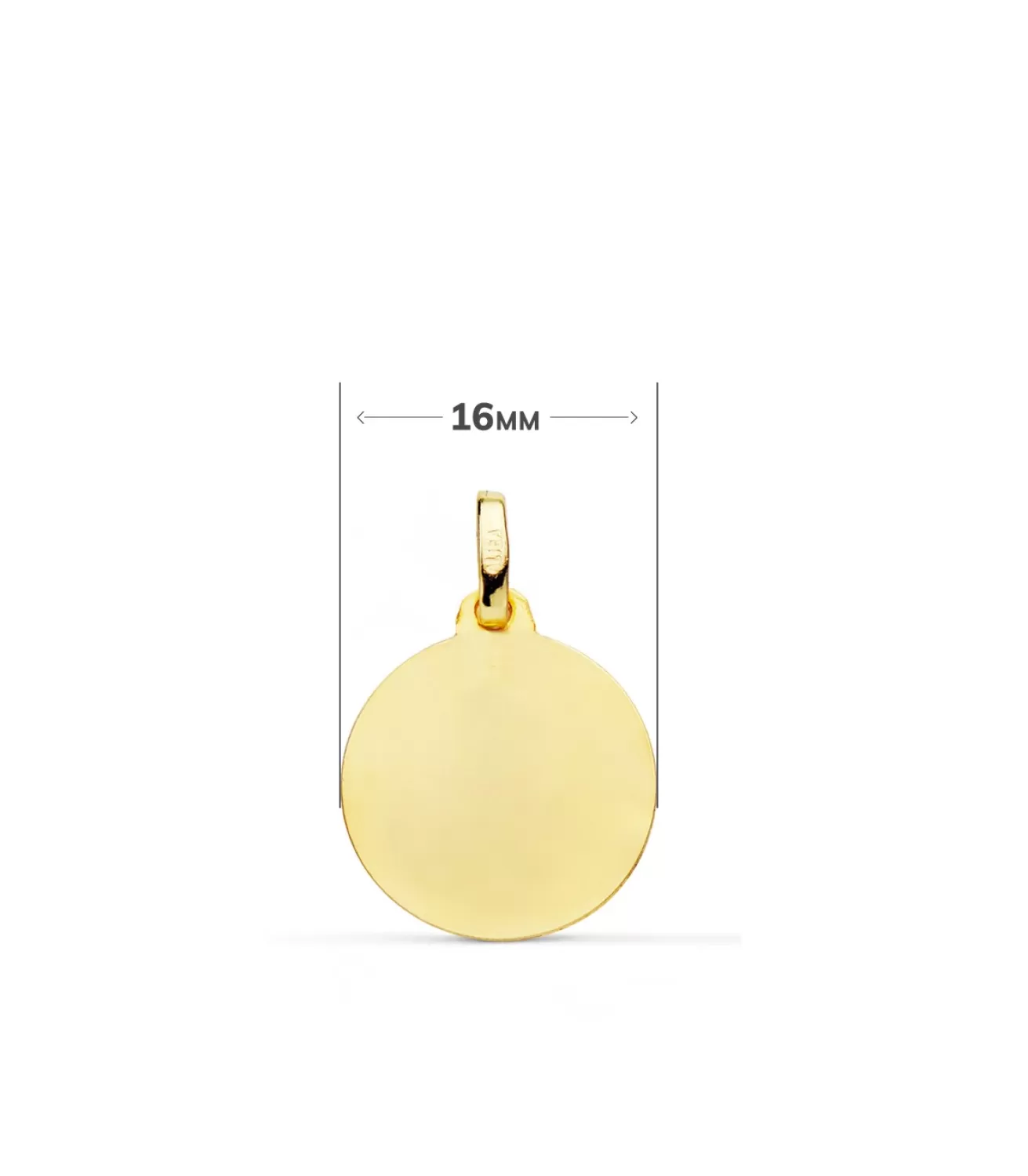 Medalla San Antonio Oro 18K 16Mm Bisel<Alda Joyeros Best