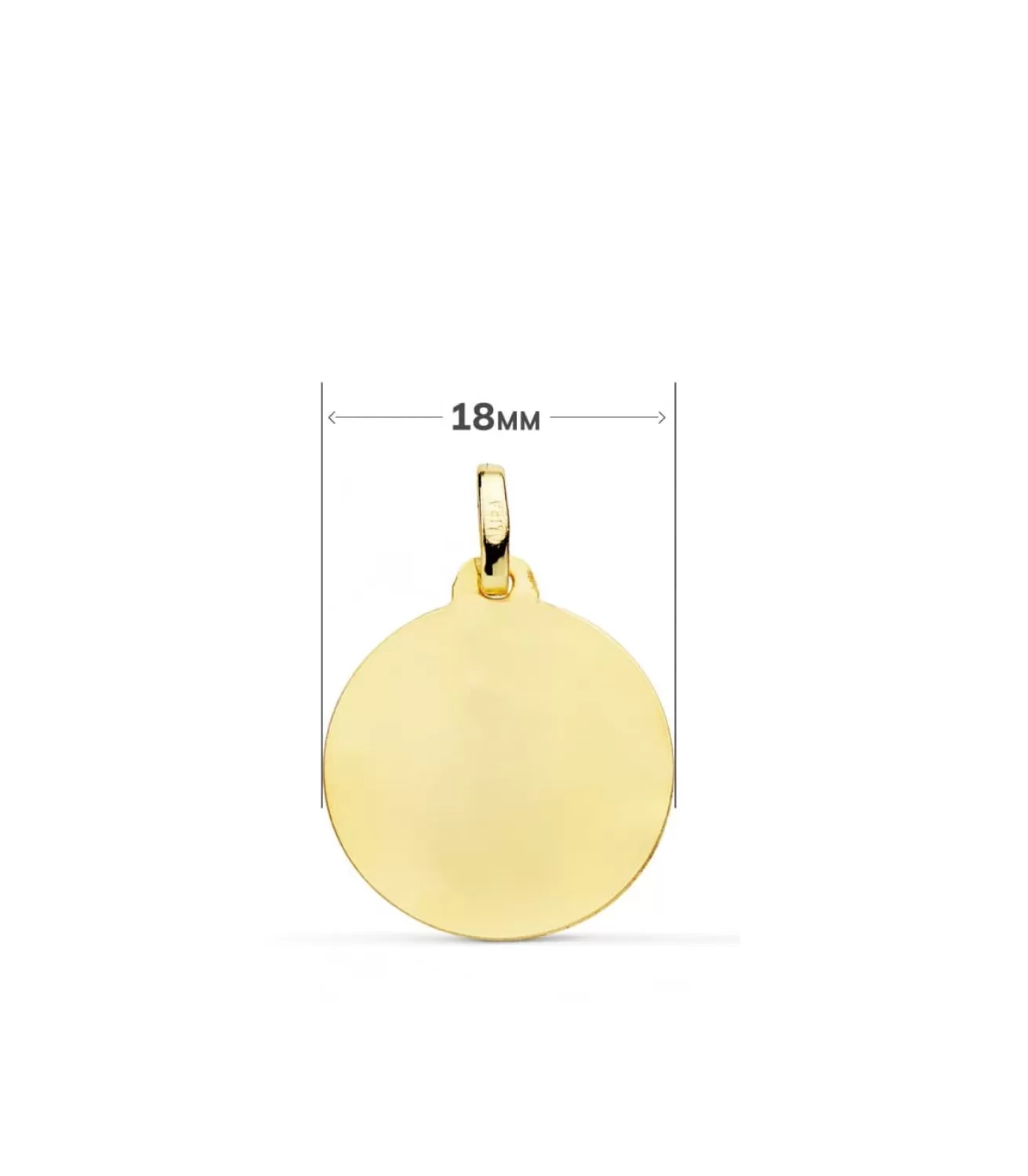 Medalla San Antonio Oro 18K 18Mm Bisel<Alda Joyeros Store