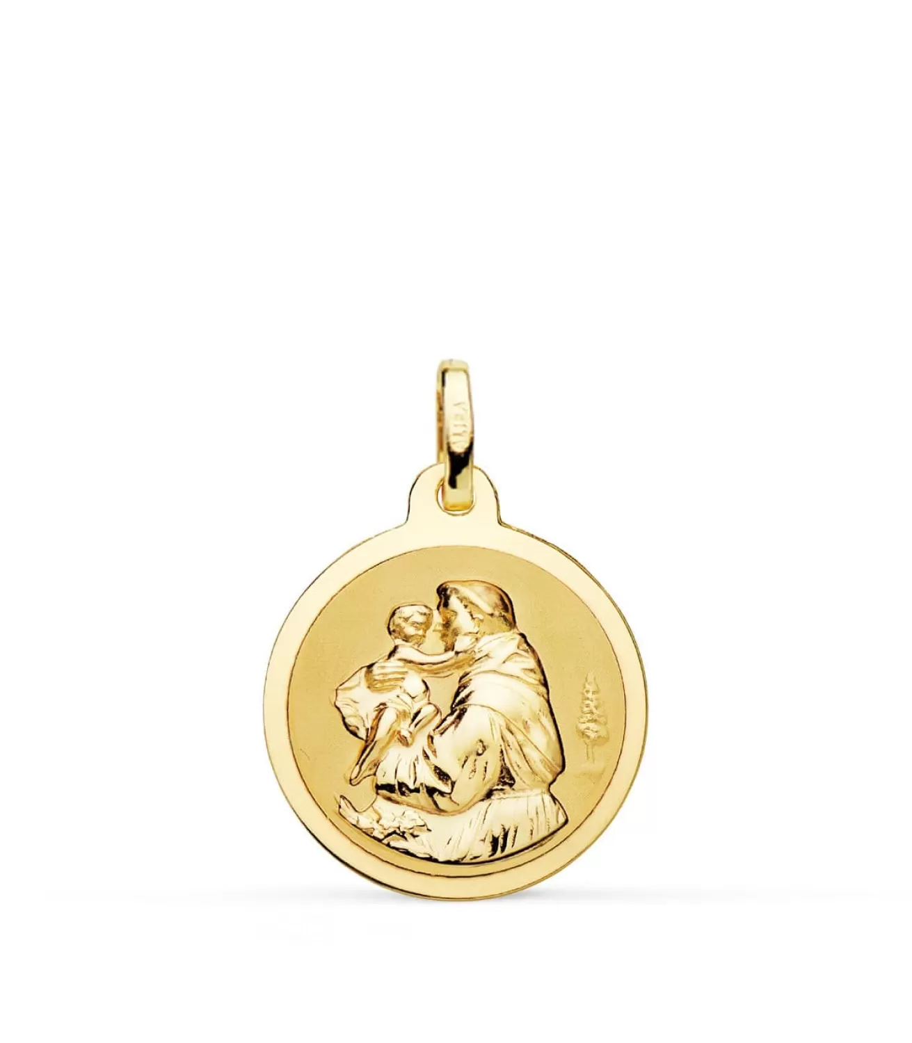 Medalla San Antonio Oro 18K 18Mm Brillo<Alda Joyeros Sale