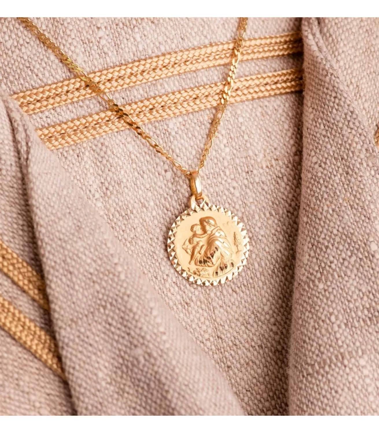 Medalla San Antonio Oro 18K 18Mm Talla<Alda Joyeros Cheap