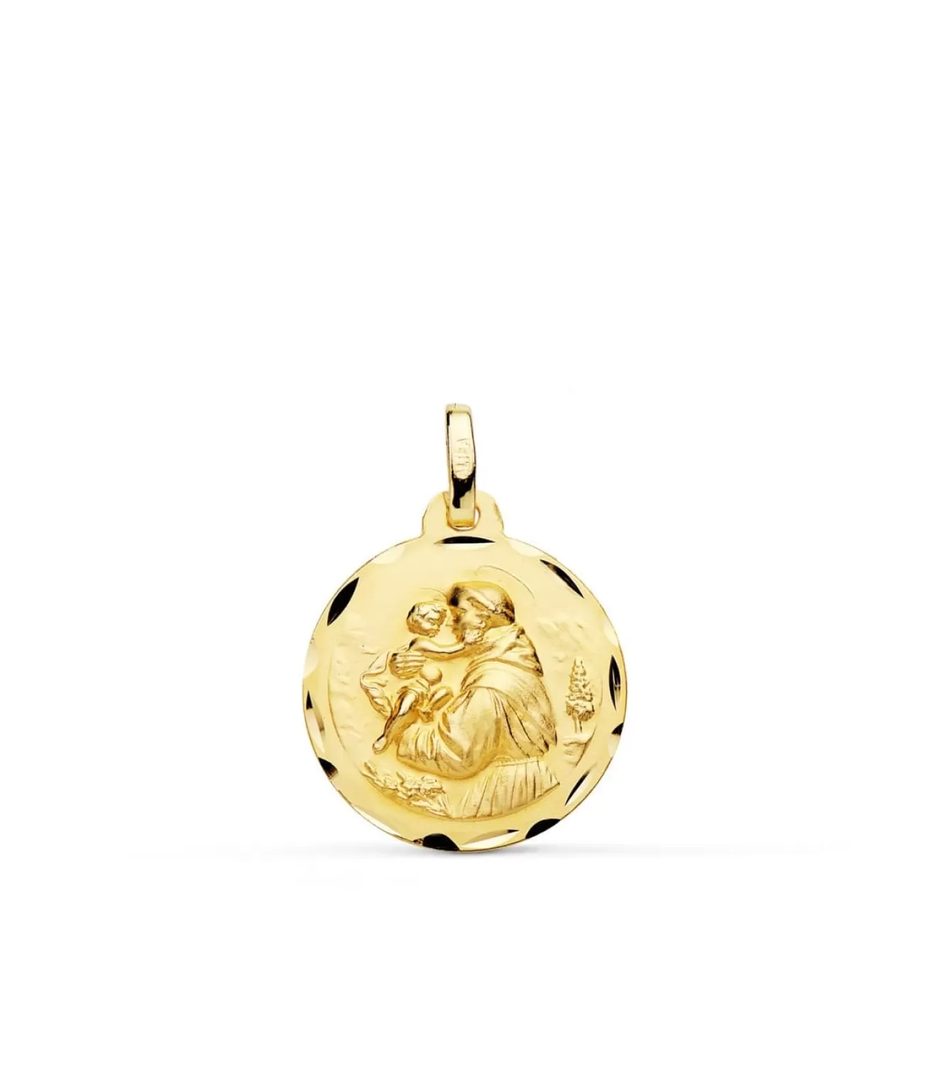 Medalla San Antonio Oro 18K 18Mm Tallada<Alda Joyeros Flash Sale
