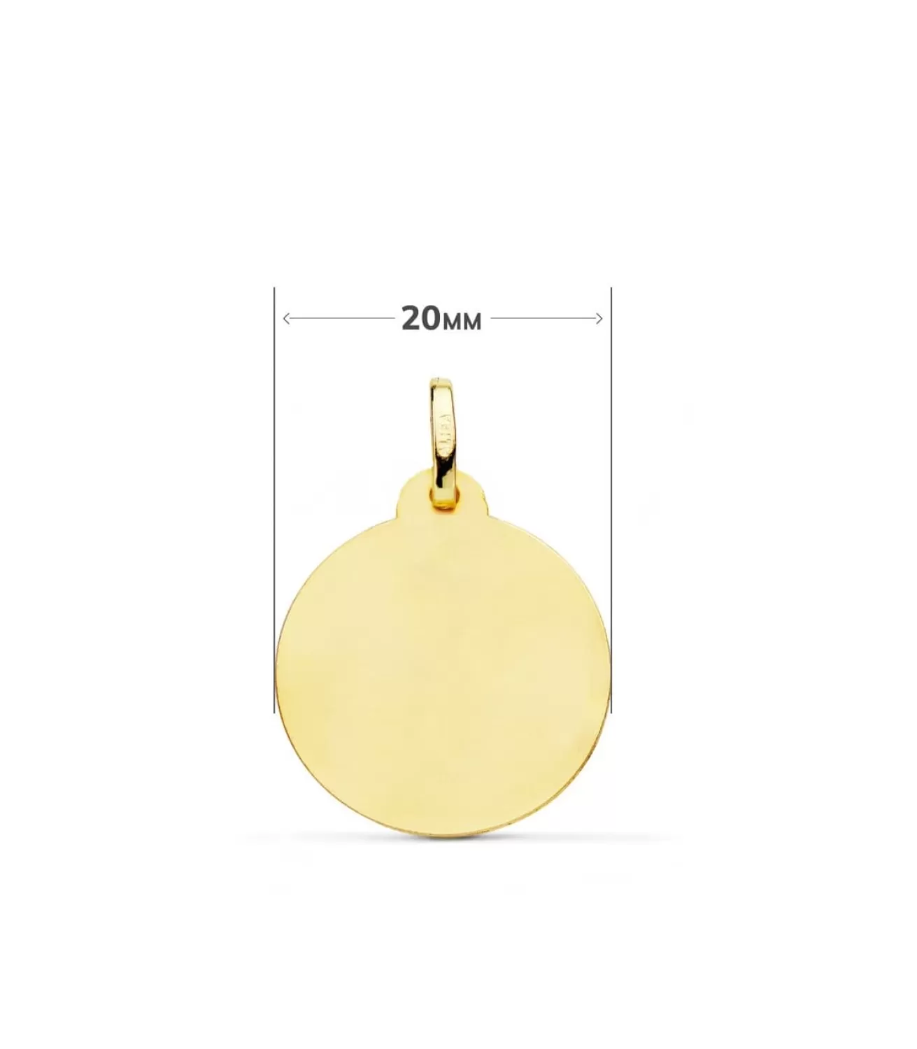 Medalla San Antonio Oro 18K 20Mm Bisel<Alda Joyeros Fashion