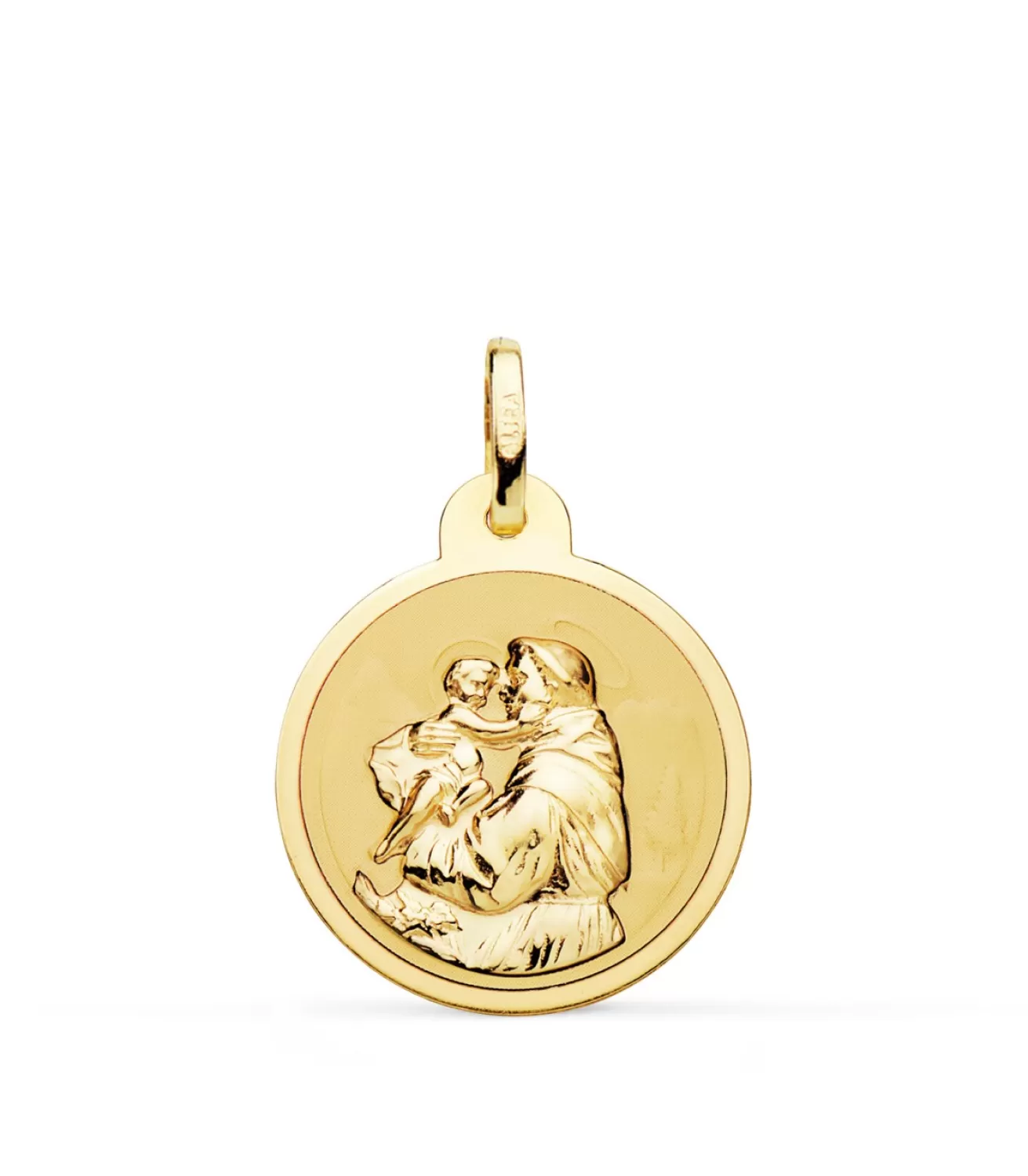 Medalla San Antonio Oro 18K 20Mm Brillo<Alda Joyeros Online
