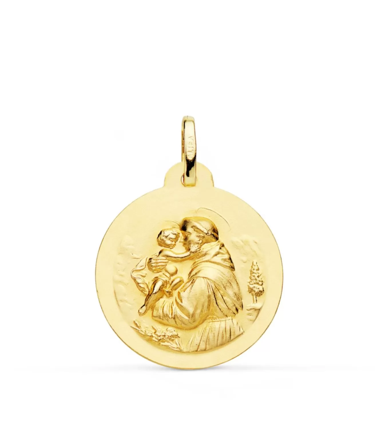Medalla San Antonio Oro 18K 22Mm Mate<Alda Joyeros Discount