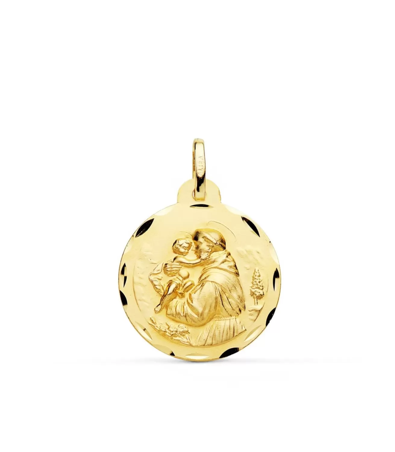 Medalla San Antonio Oro 18K 22Mm Tallada<Alda Joyeros Cheap