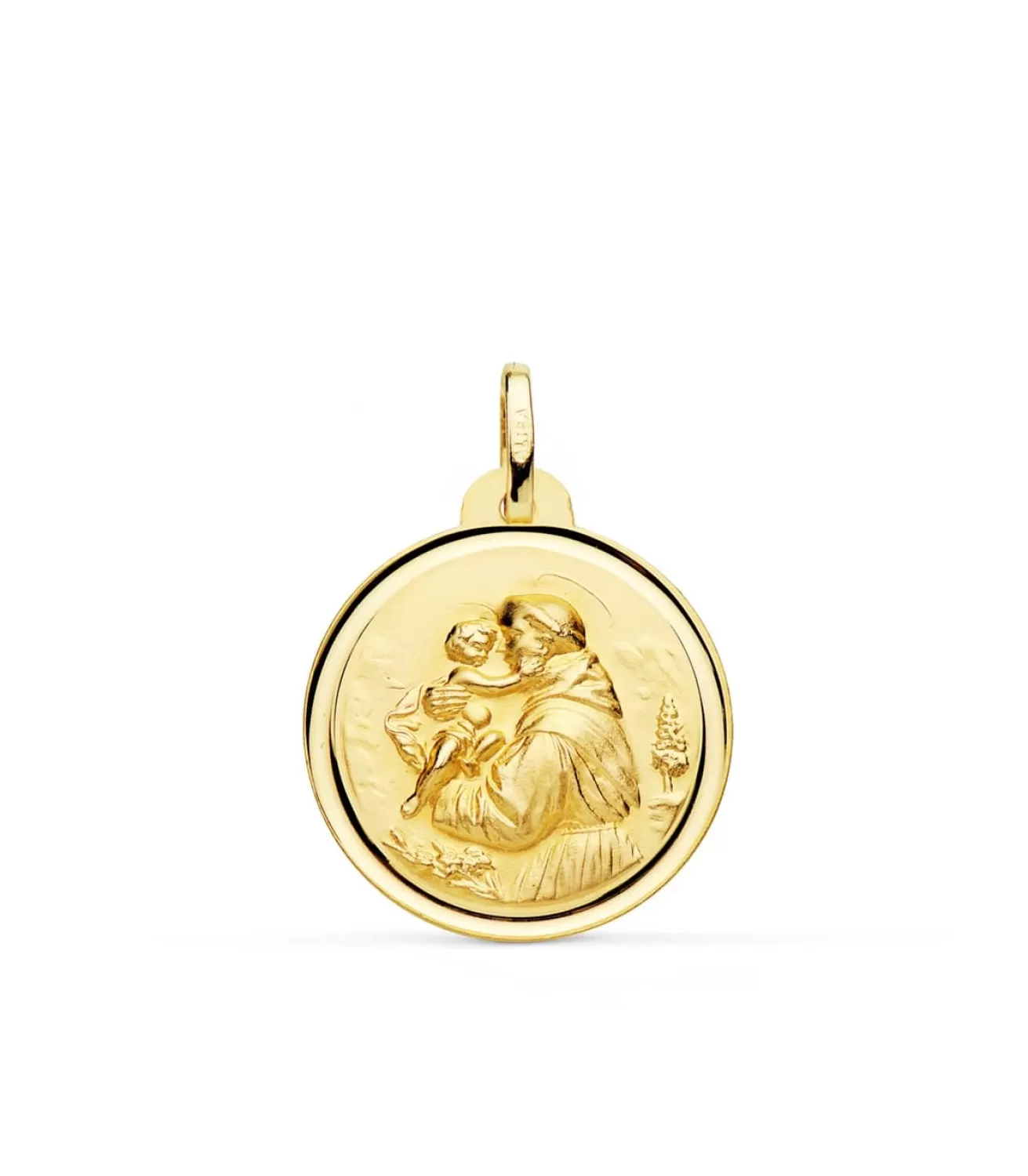 Medalla San Antonio Oro 18K 24Mm Bisel<Alda Joyeros Sale