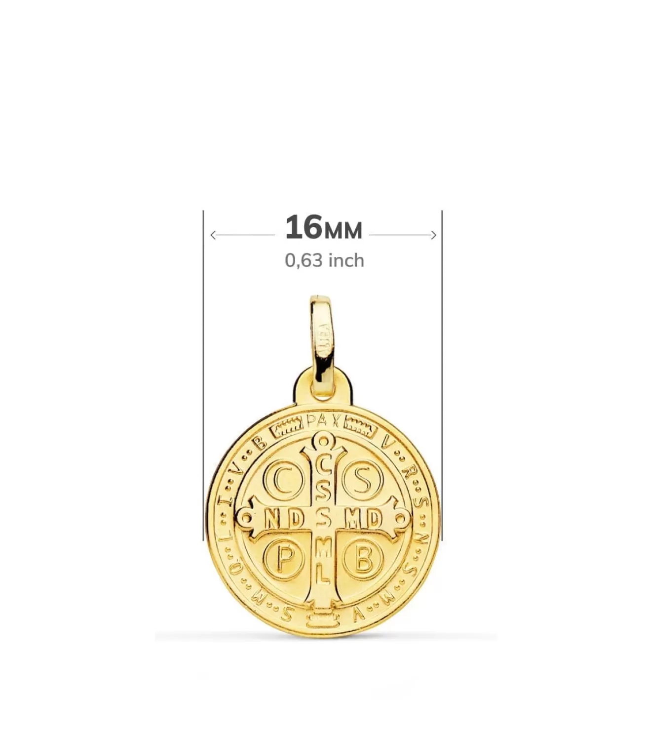 Medalla San Benito 18 Ktes 16Mm<Alda Joyeros Discount