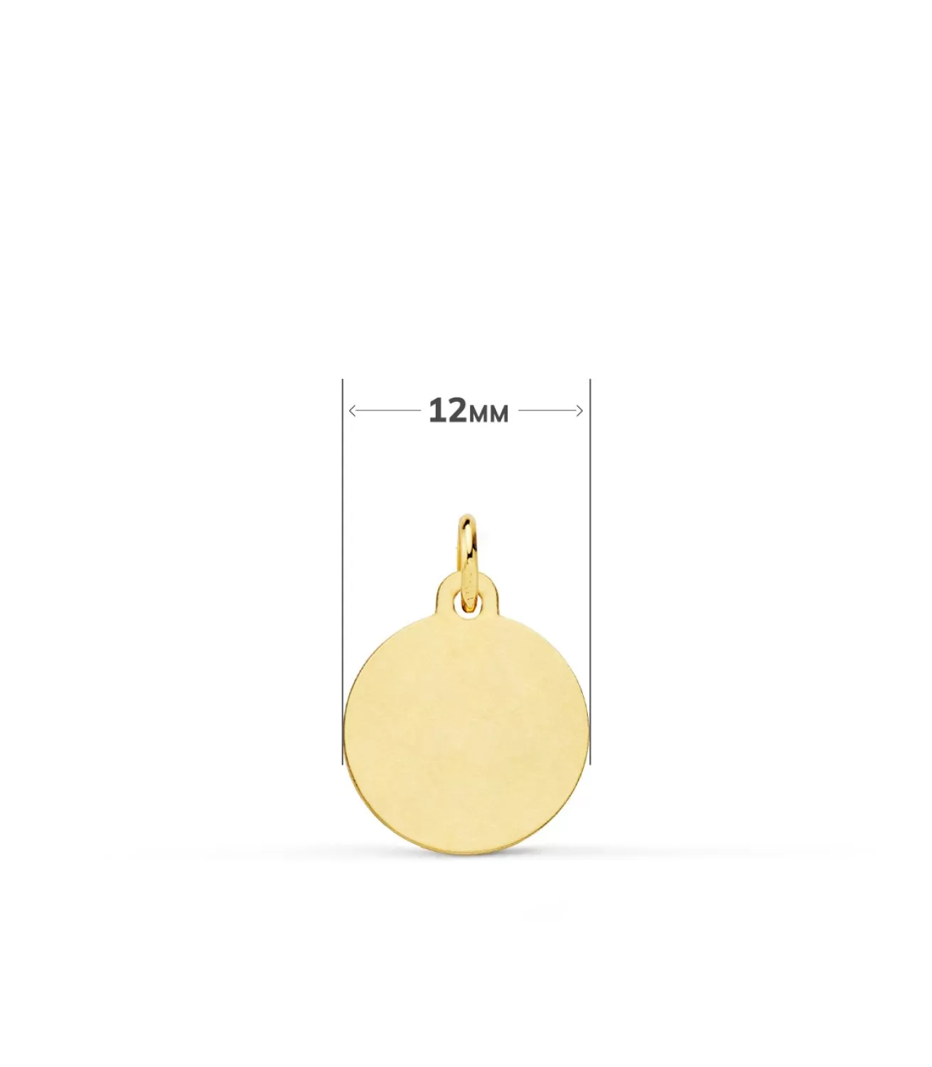 Medalla San Cristóbal Oro 18K 12Mm Matizada<Alda Joyeros New