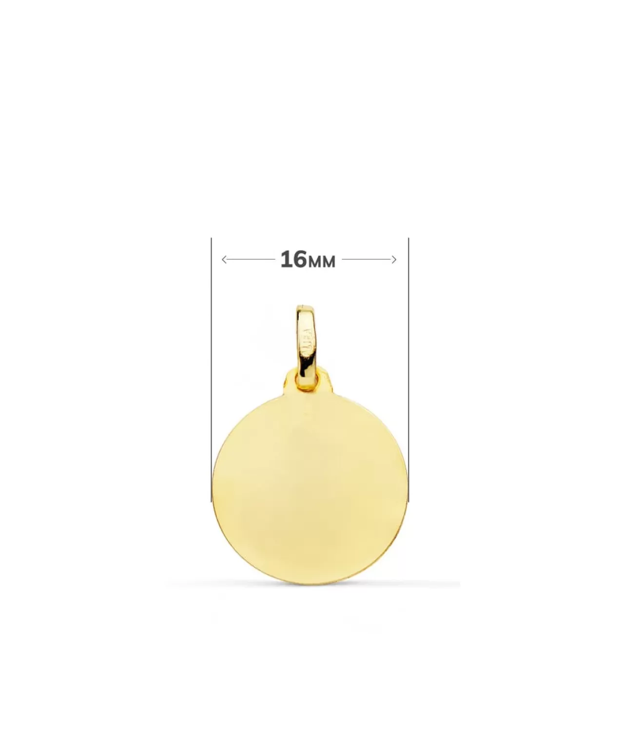 Medalla San Cristóbal Oro 18K 16Mm Bisel<Alda Joyeros Sale