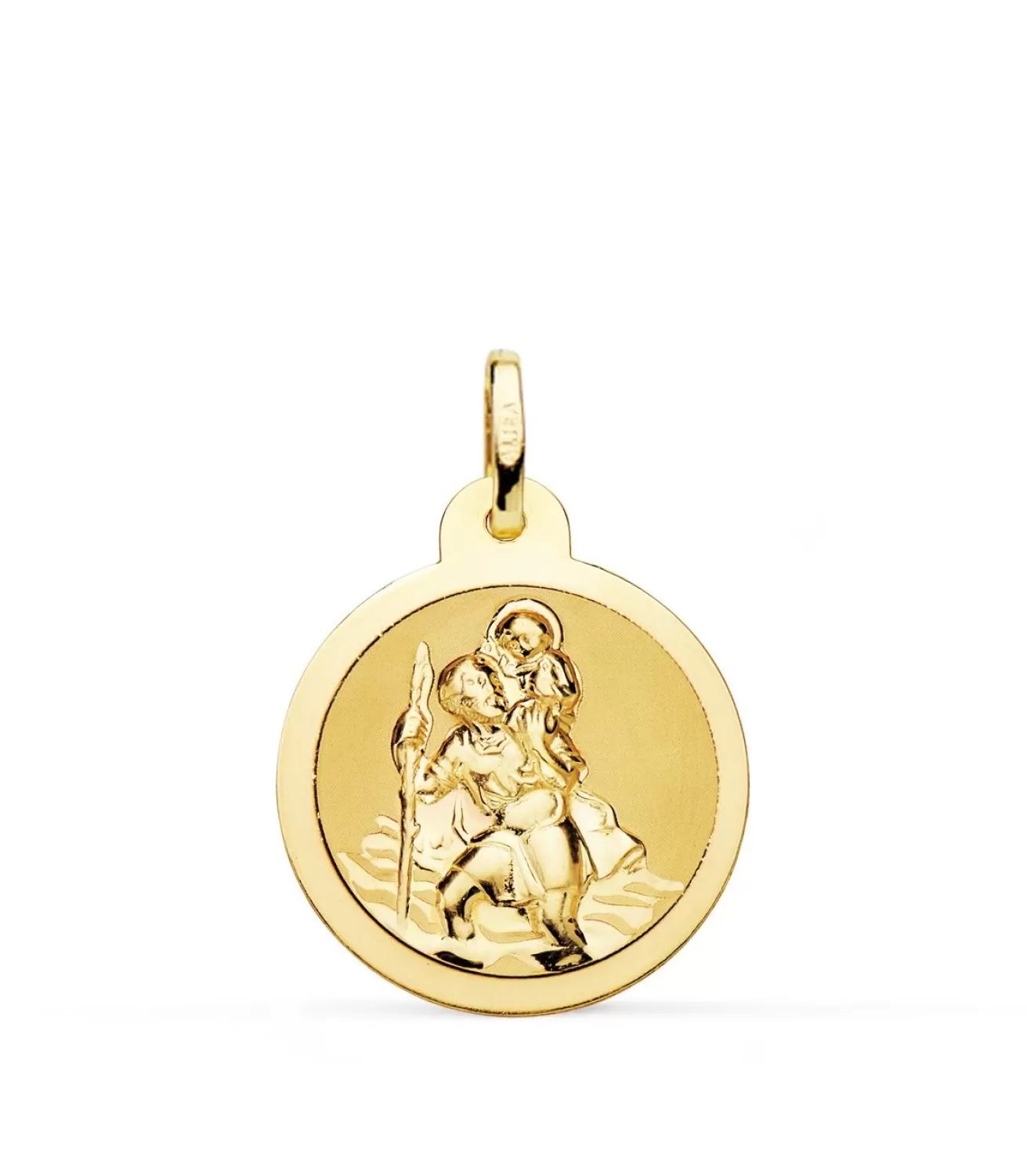 Medalla San Cristóbal Oro 18K 20Mm Brillo<Alda Joyeros Best
