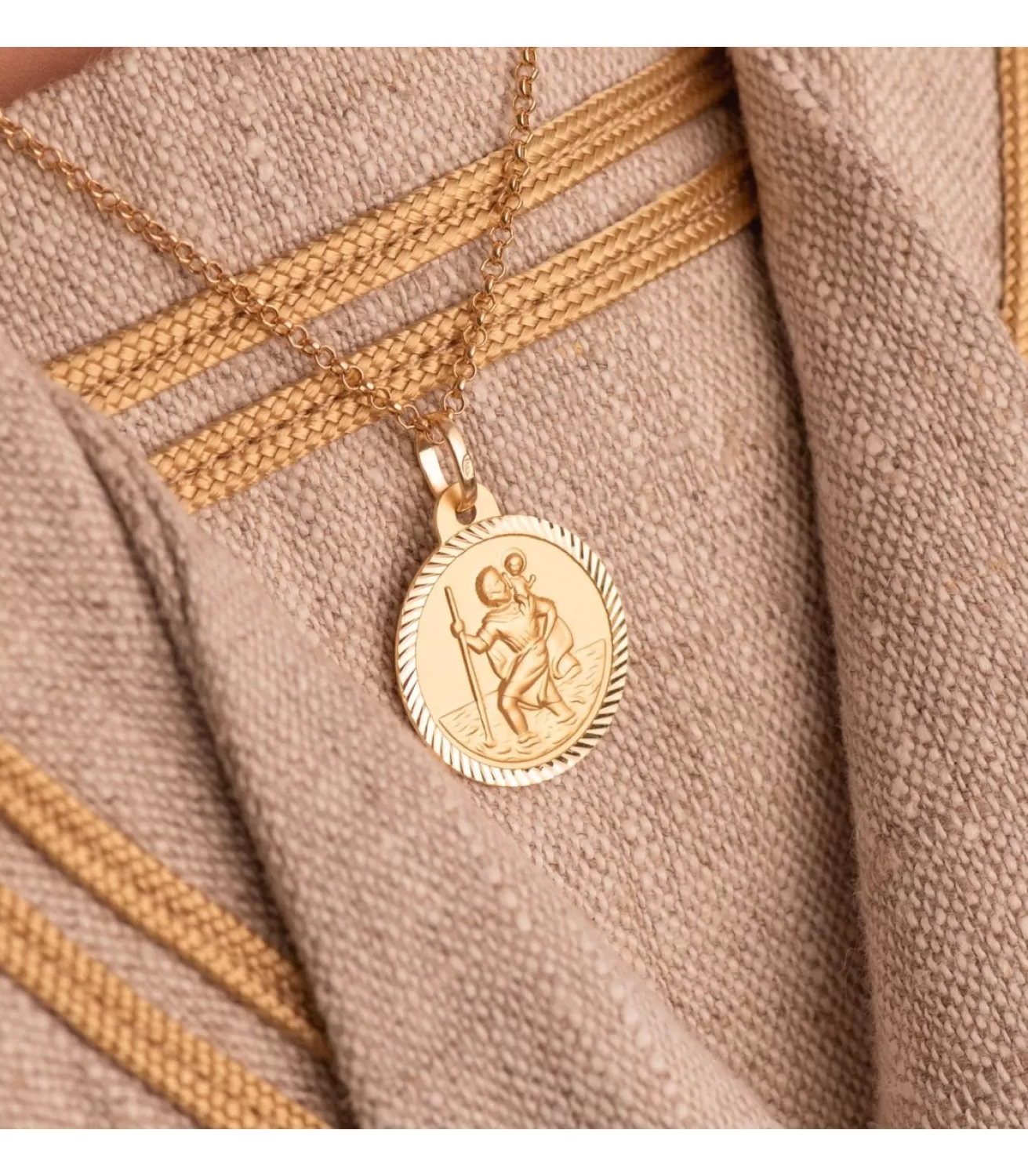 Medalla San Cristóbal Oro 18K 20Mm Helice<Alda Joyeros Hot