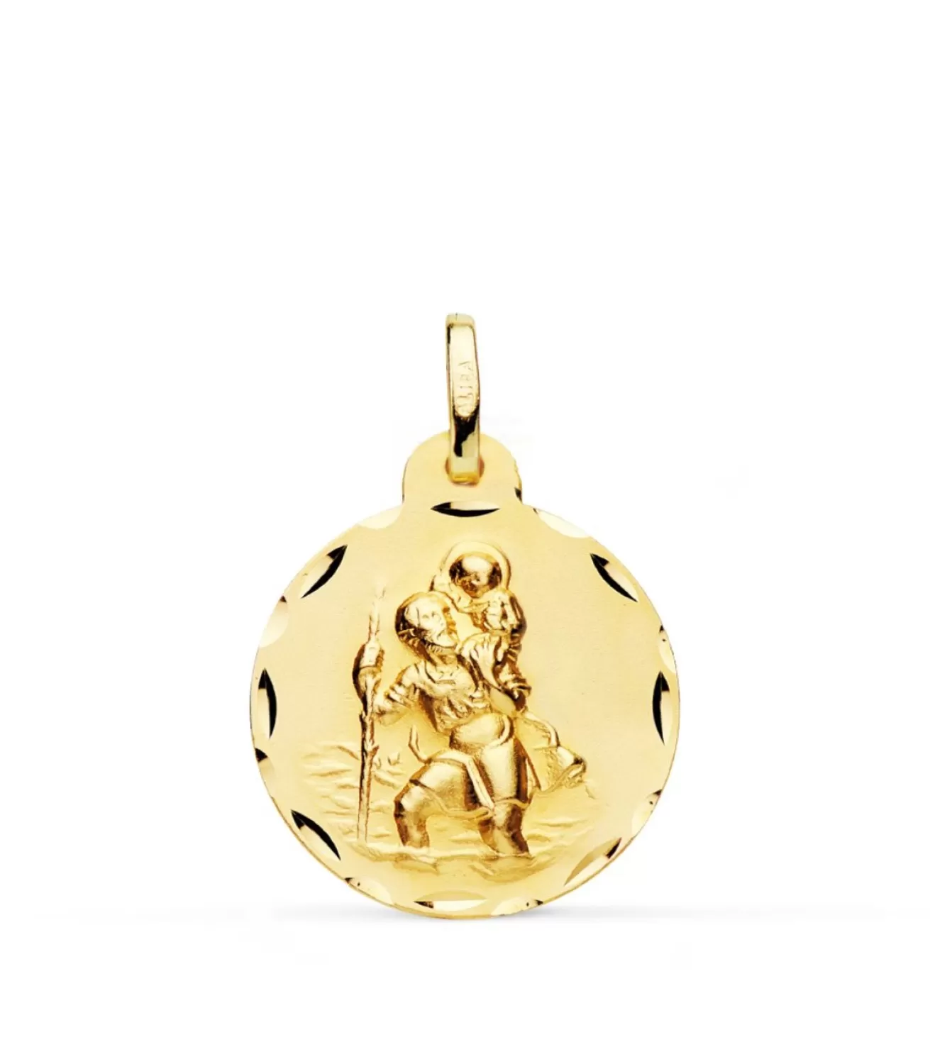 Medalla San Cristóbal Oro 18K 20Mm Tallada<Alda Joyeros New
