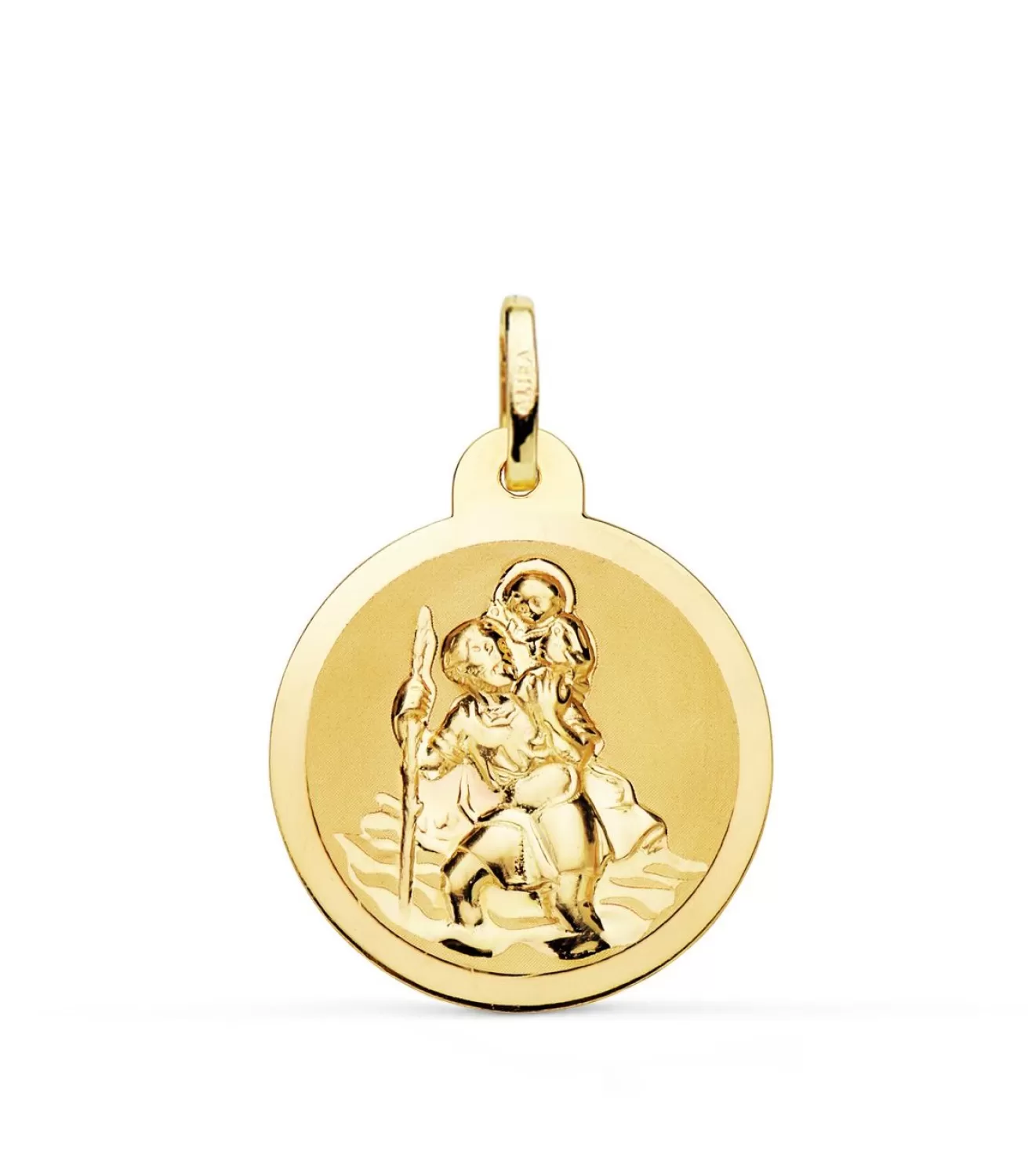 Medalla San Cristóbal Oro 18K 22Mm Brillo<Alda Joyeros Hot