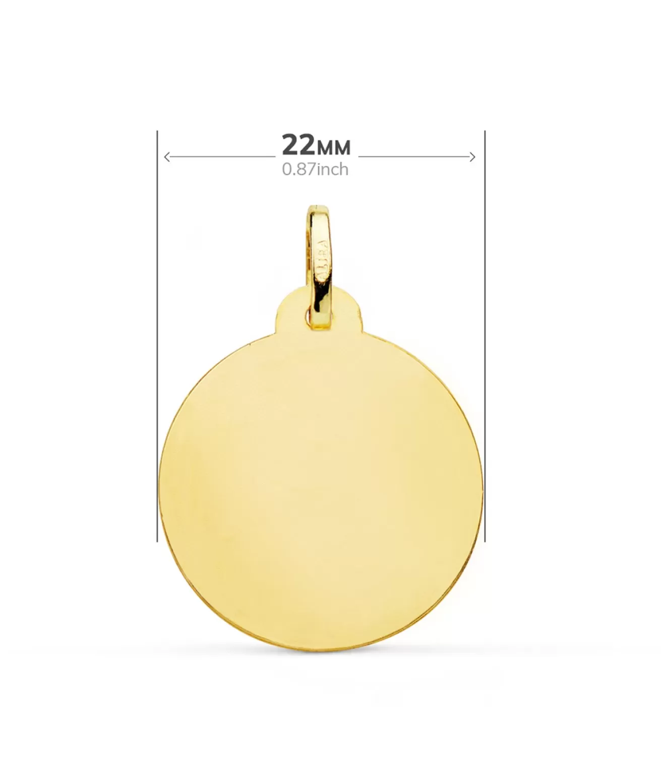 Medalla San Cristóbal Oro 18K 22Mm Matizada<Alda Joyeros Fashion