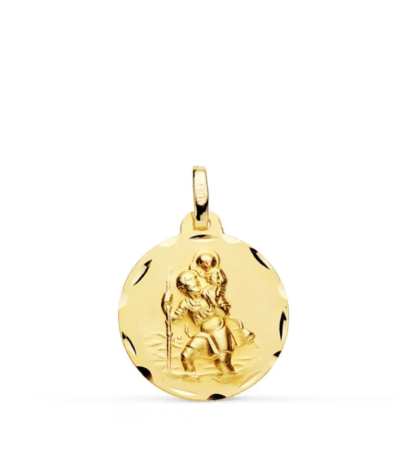 Medalla San Cristóbal Oro 9 Ktes 18Mm<Alda Joyeros Best