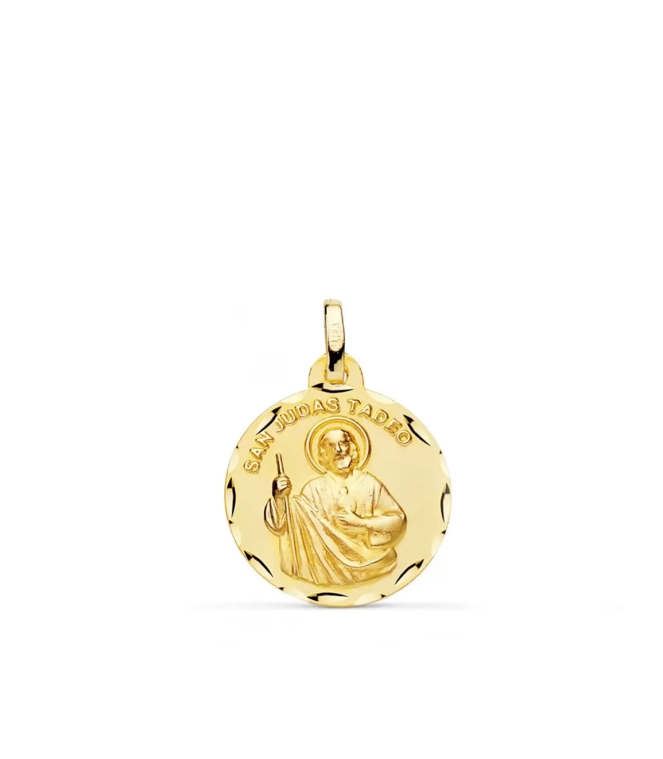 Medalla San Judas Tadeo Oro 18K 18Mm<Alda Joyeros Sale