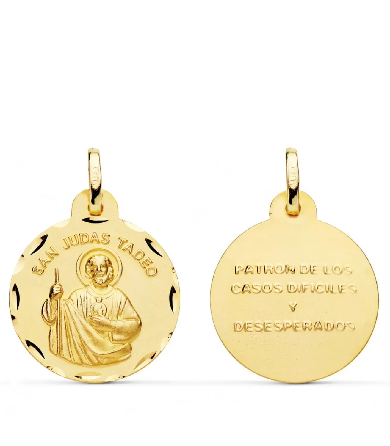 Medalla San Judas Tadeo Oro 18K 20Mm<Alda Joyeros Sale