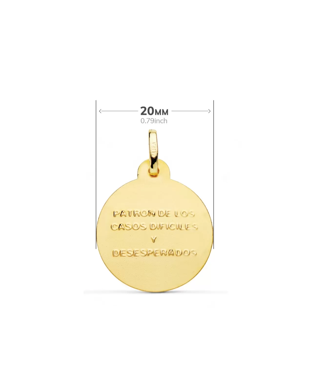 Medalla San Judas Tadeo Oro 18K 20Mm<Alda Joyeros Sale