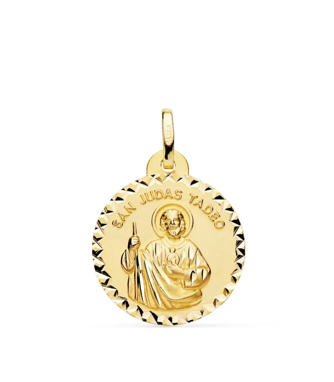 Medalla San Judas Tadeo Oro 18K 20Mm Talla<Alda Joyeros Clearance