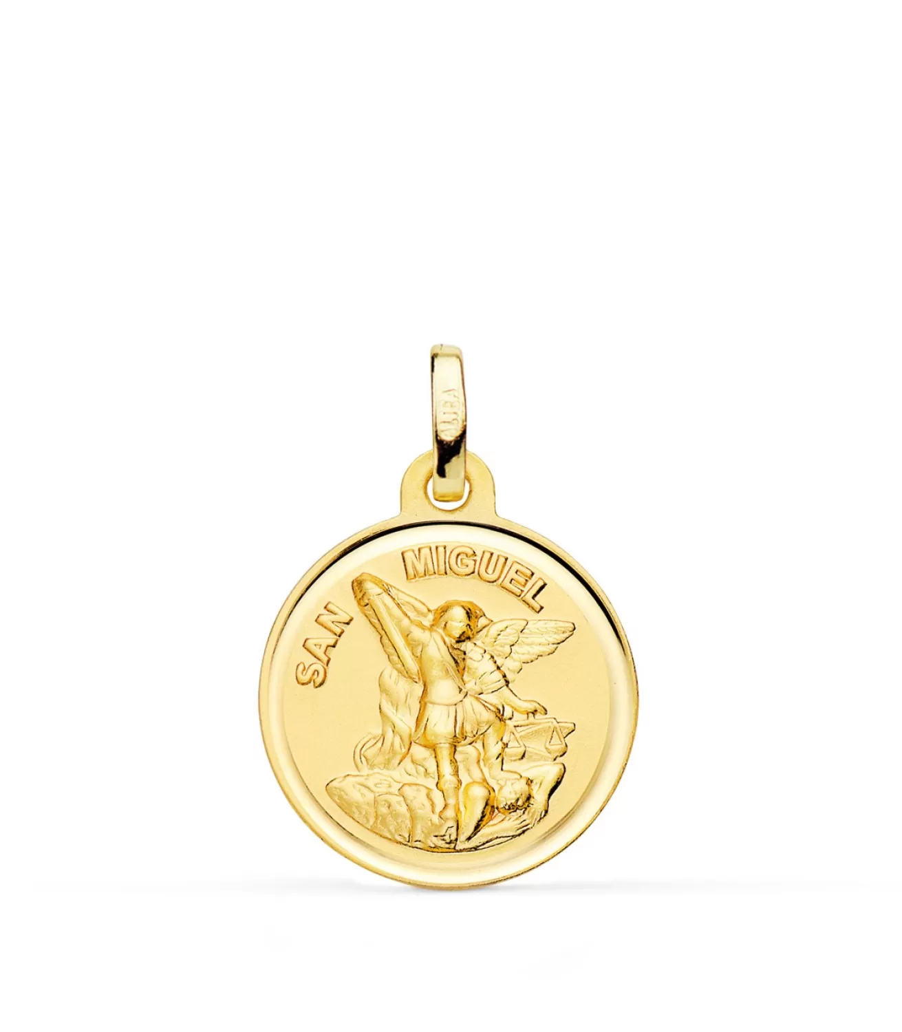 Medalla San Miguel Bisel Oro 18K 18Mm<Alda Joyeros Best