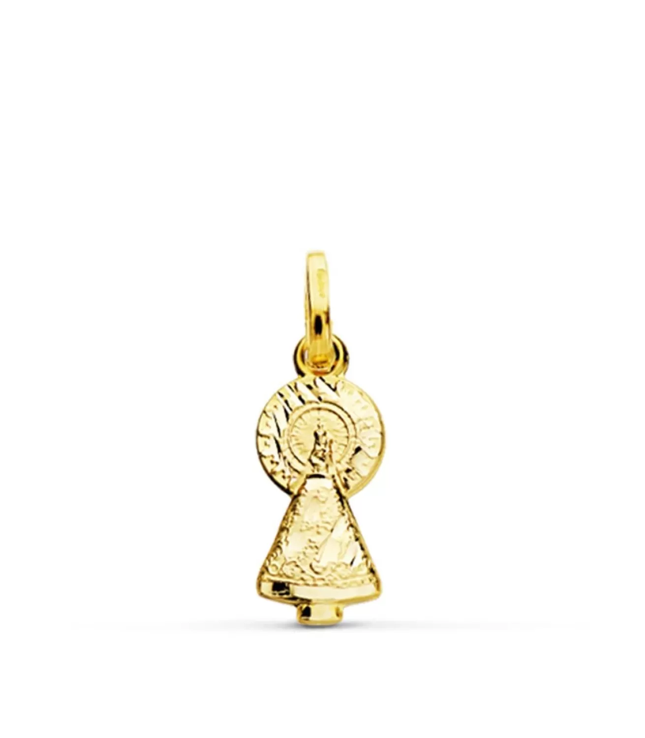 Medalla Silueta Virgen Del Pilar 18 Ktes 16Mm<Alda Joyeros Online