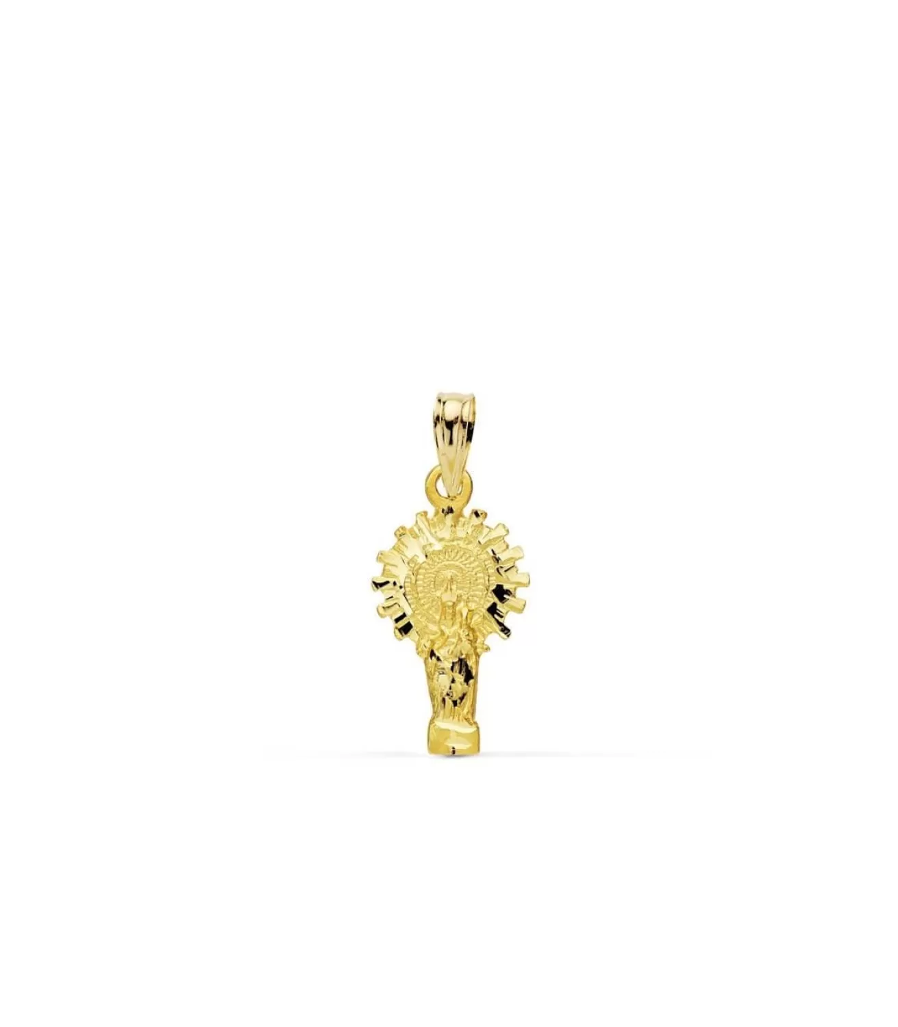 Medalla Silueta Virgen Del Pilar 18 Ktes 17Mm<Alda Joyeros Cheap