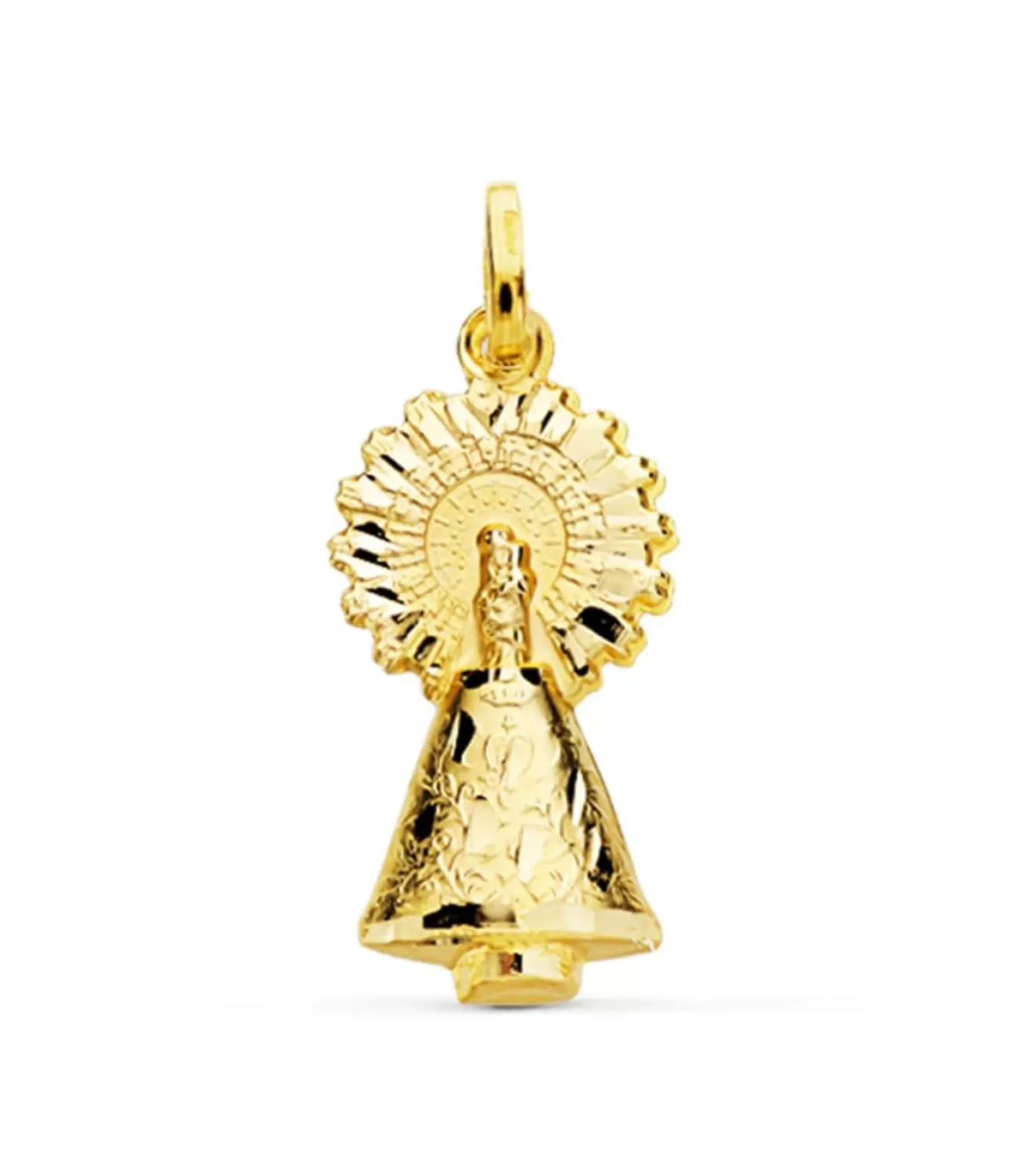 Medalla Silueta Virgen Del Pilar 18 Ktes 26Mm<Alda Joyeros Clearance