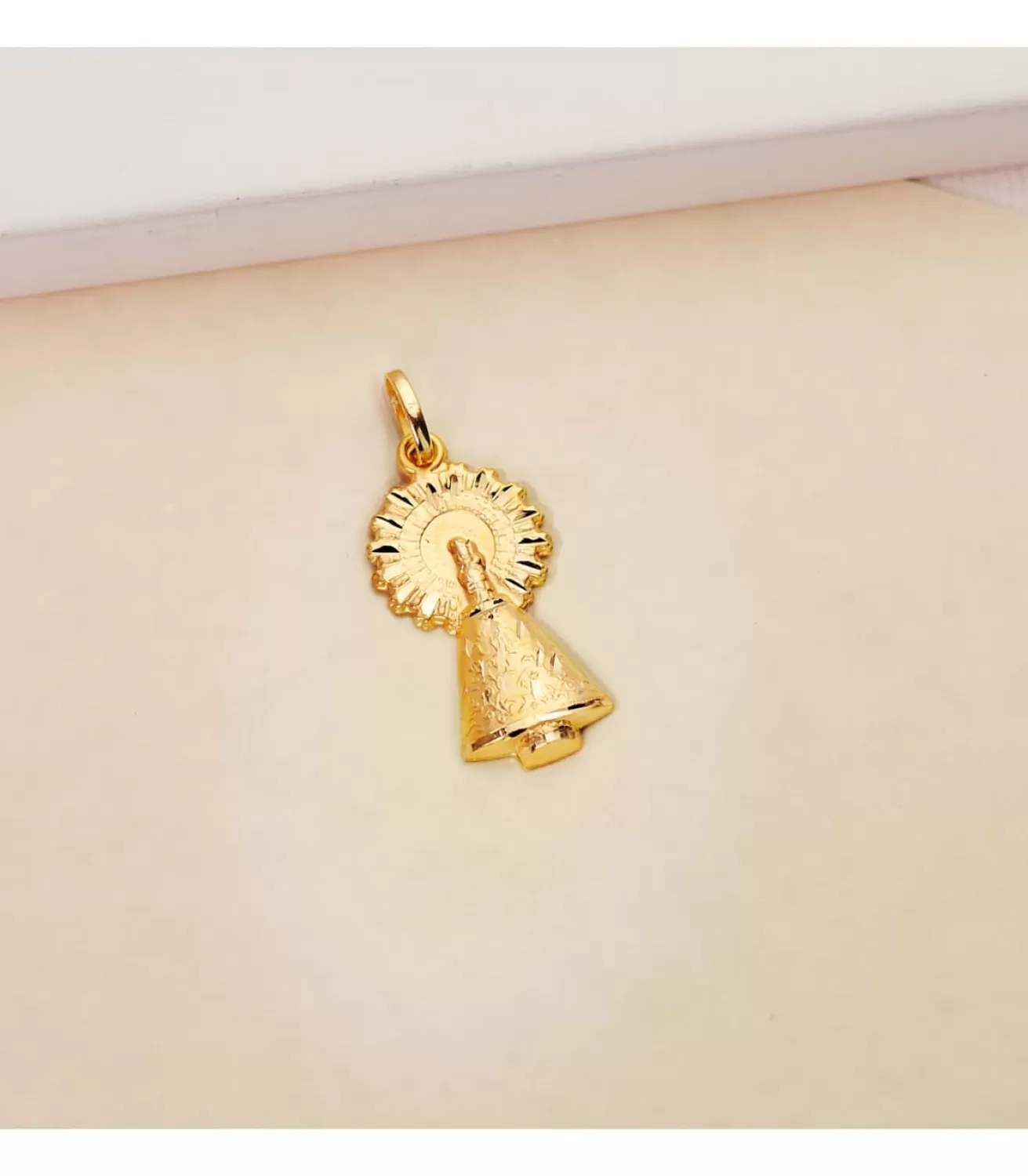Medalla Silueta Virgen Del Pilar 18 Ktes 26Mm<Alda Joyeros Clearance
