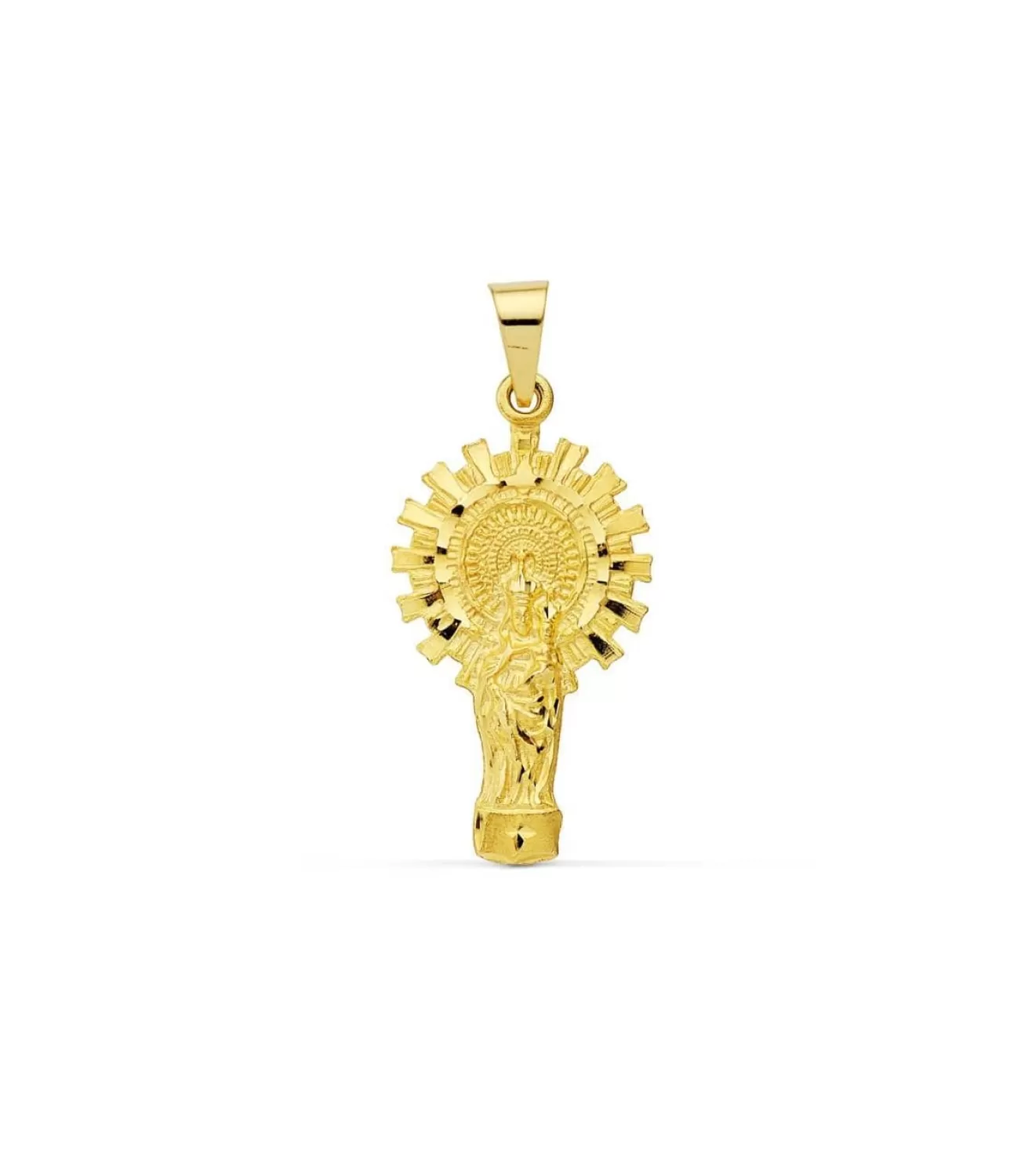 Medalla Silueta Virgen Del Pilar 18 Ktes 30Mm<Alda Joyeros Discount