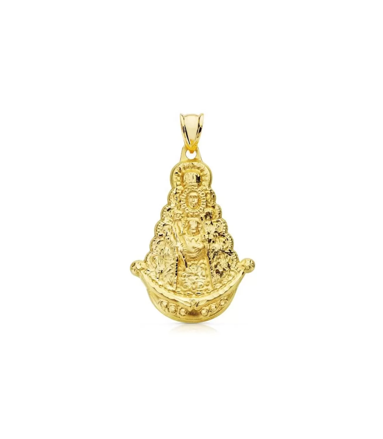 Medalla Silueta Virgen Del Rocio 18K 35Mm<Alda Joyeros Clearance