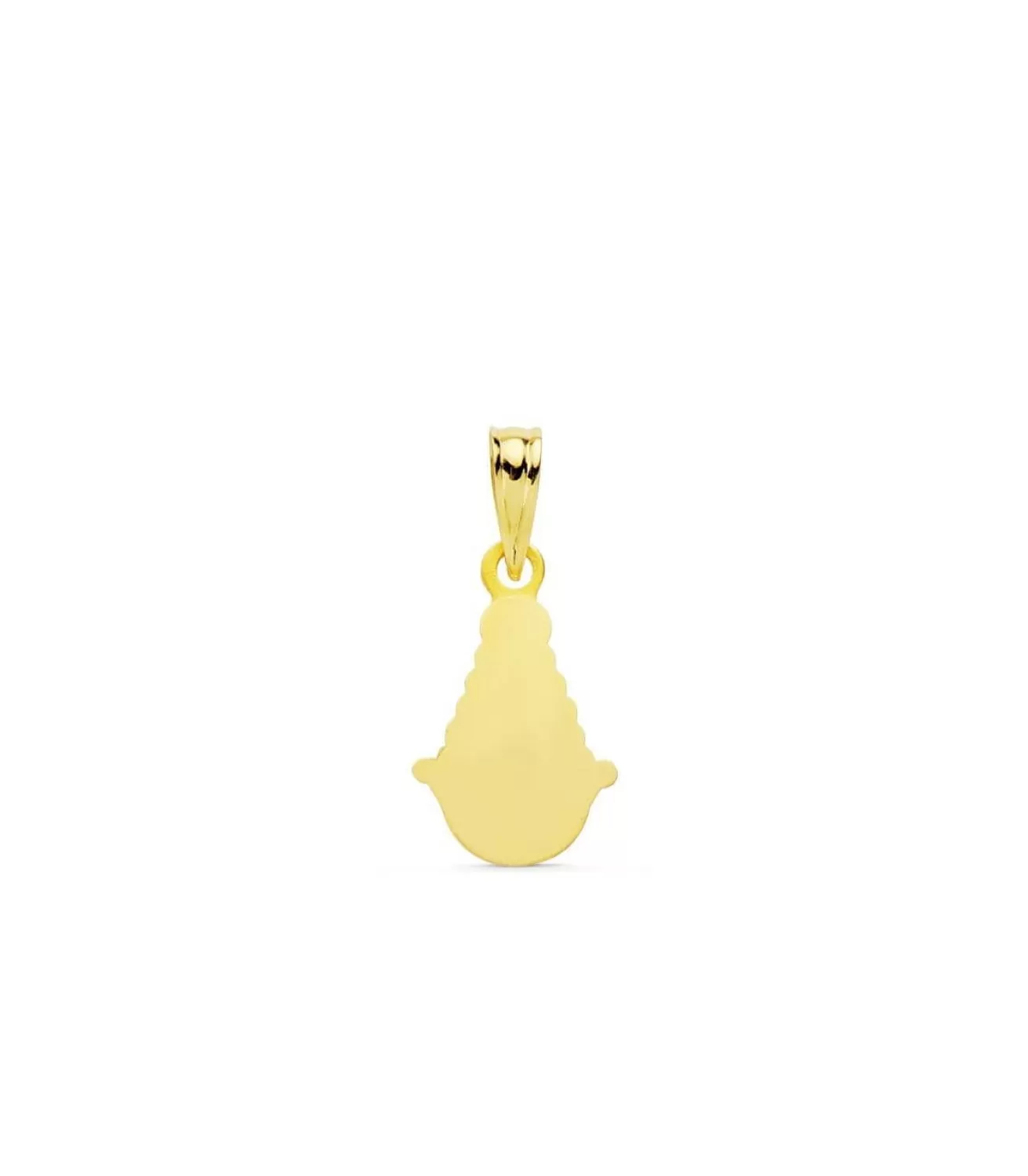 Medalla Silueta Virgen Del Rocio Oro 18K 15Mm<Alda Joyeros Online