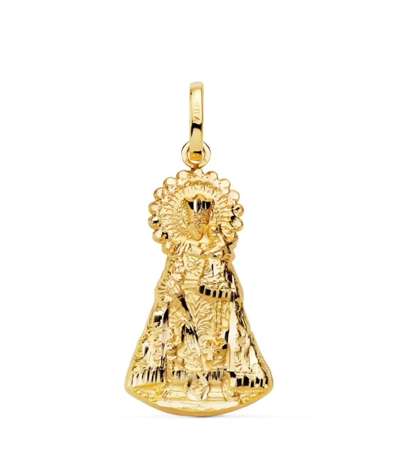 Medalla Silueta Virgen Desamparados 18 Ktes 28Mm<Alda Joyeros Hot