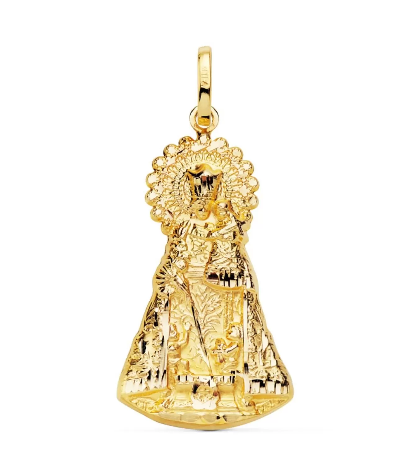 Medalla Silueta Virgen Desamparados 18 Ktes 33Mm<Alda Joyeros Fashion