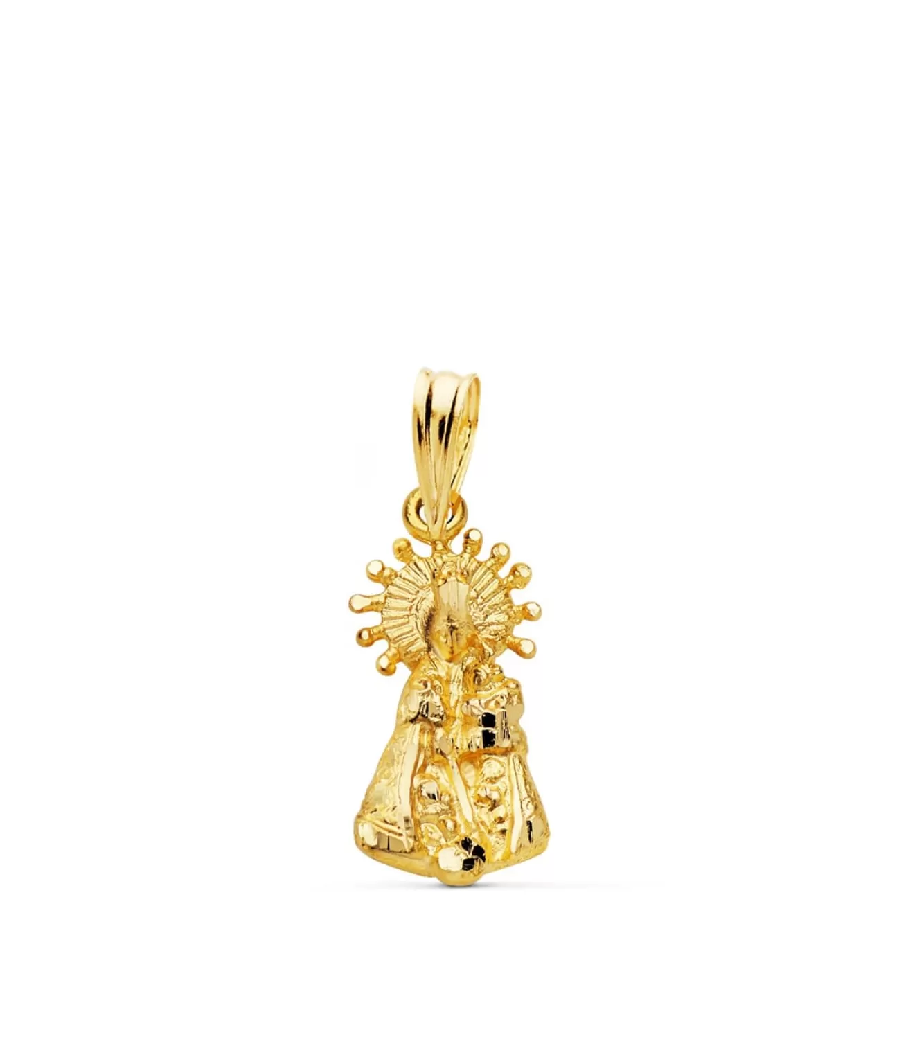 Medalla Silueta Virgen Desamparados 18K 17Mm<Alda Joyeros Cheap