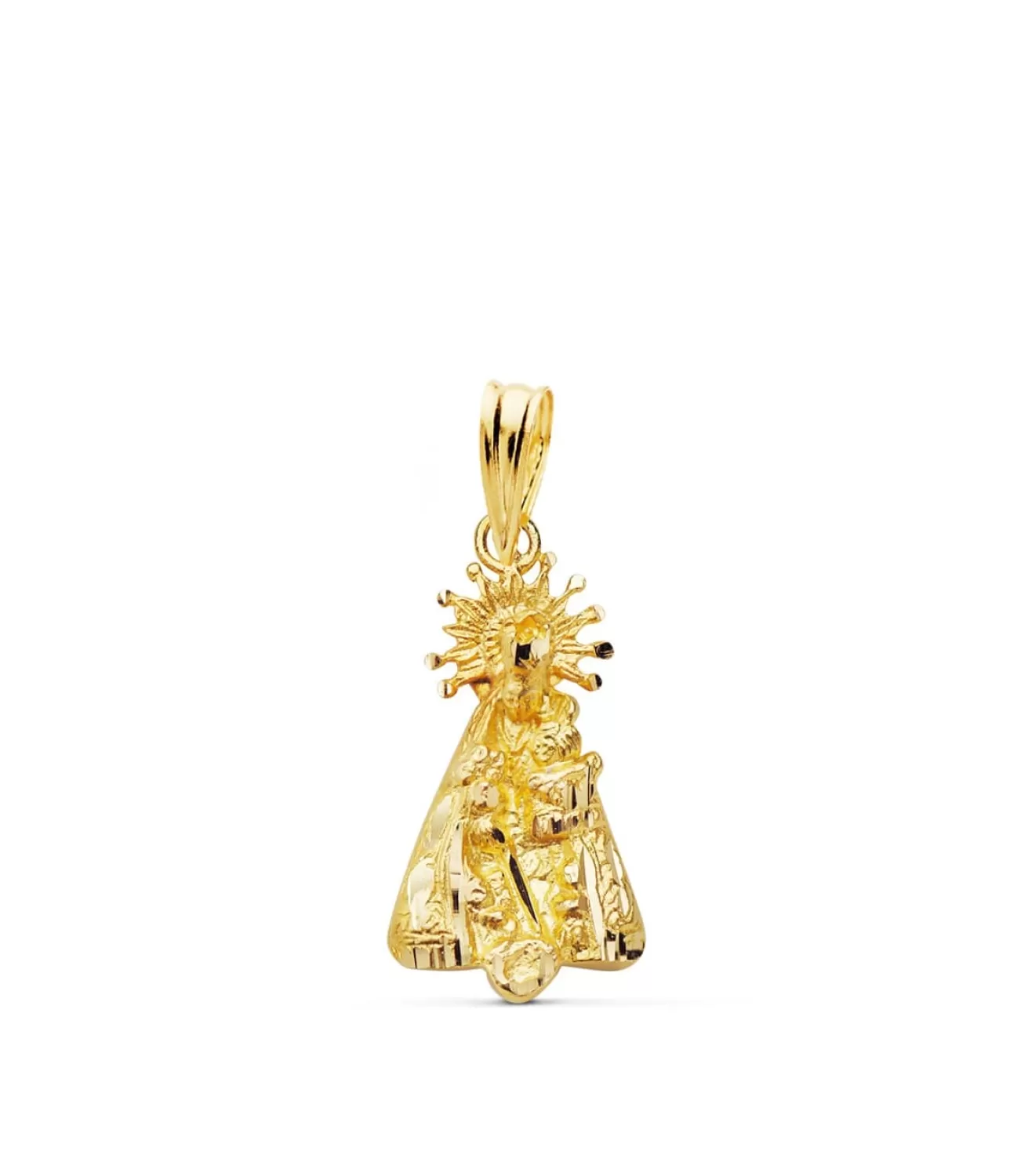 Medalla Silueta Virgen Desamparados 18K 20Mm<Alda Joyeros Best Sale