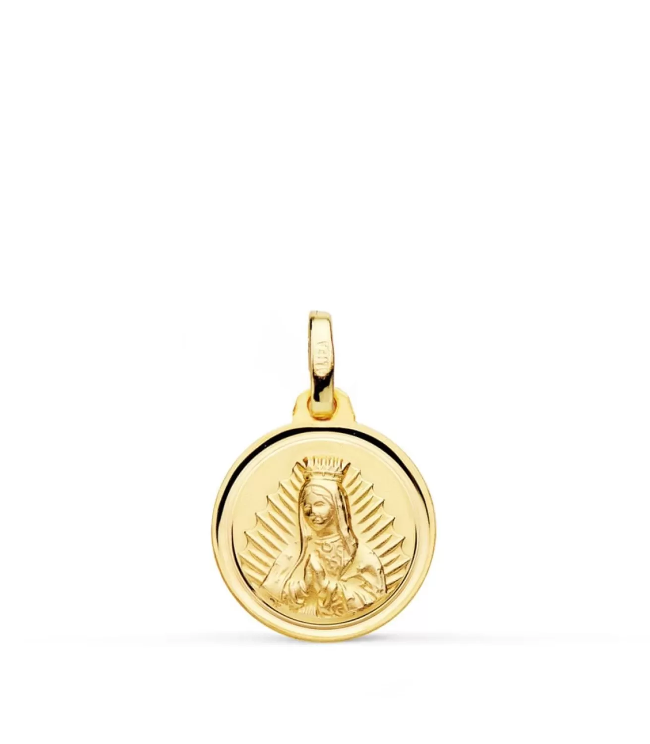 Medalla V. Guadalupe Mexico Oro 18K Bisel 14Mm<Alda Joyeros Flash Sale