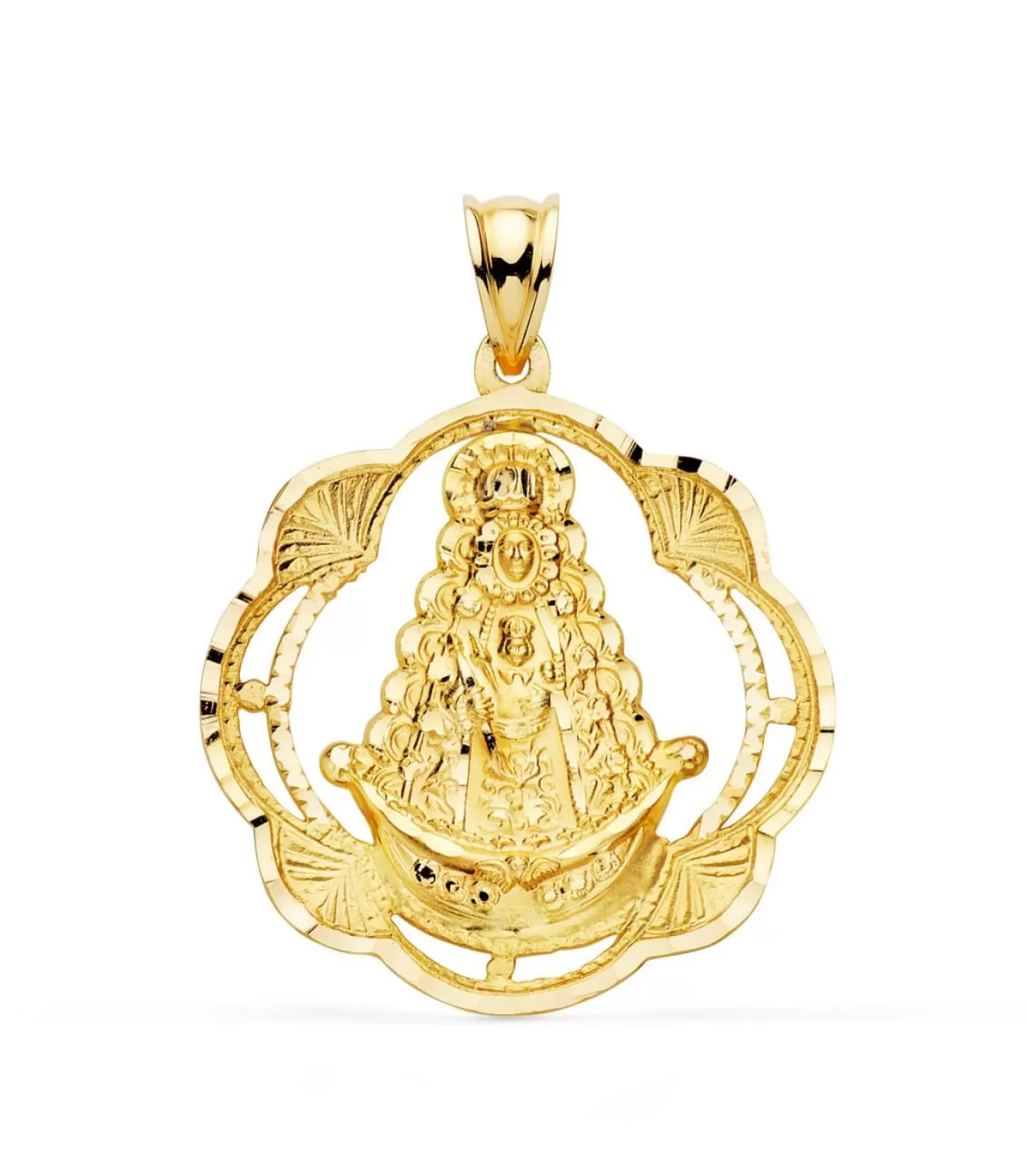 Medalla V. Rocio Oro Amarillo 18K 28 Mm Cerco<Alda Joyeros Sale