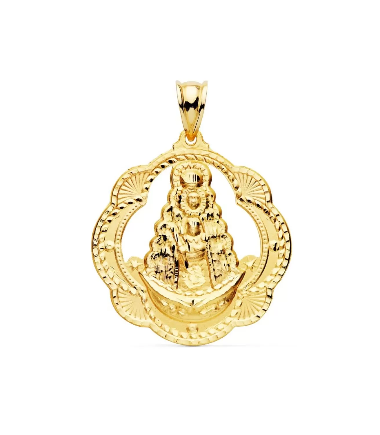 Medalla V. Rocio Oro Amarillo 18K 35 Mm Cerco<Alda Joyeros Discount