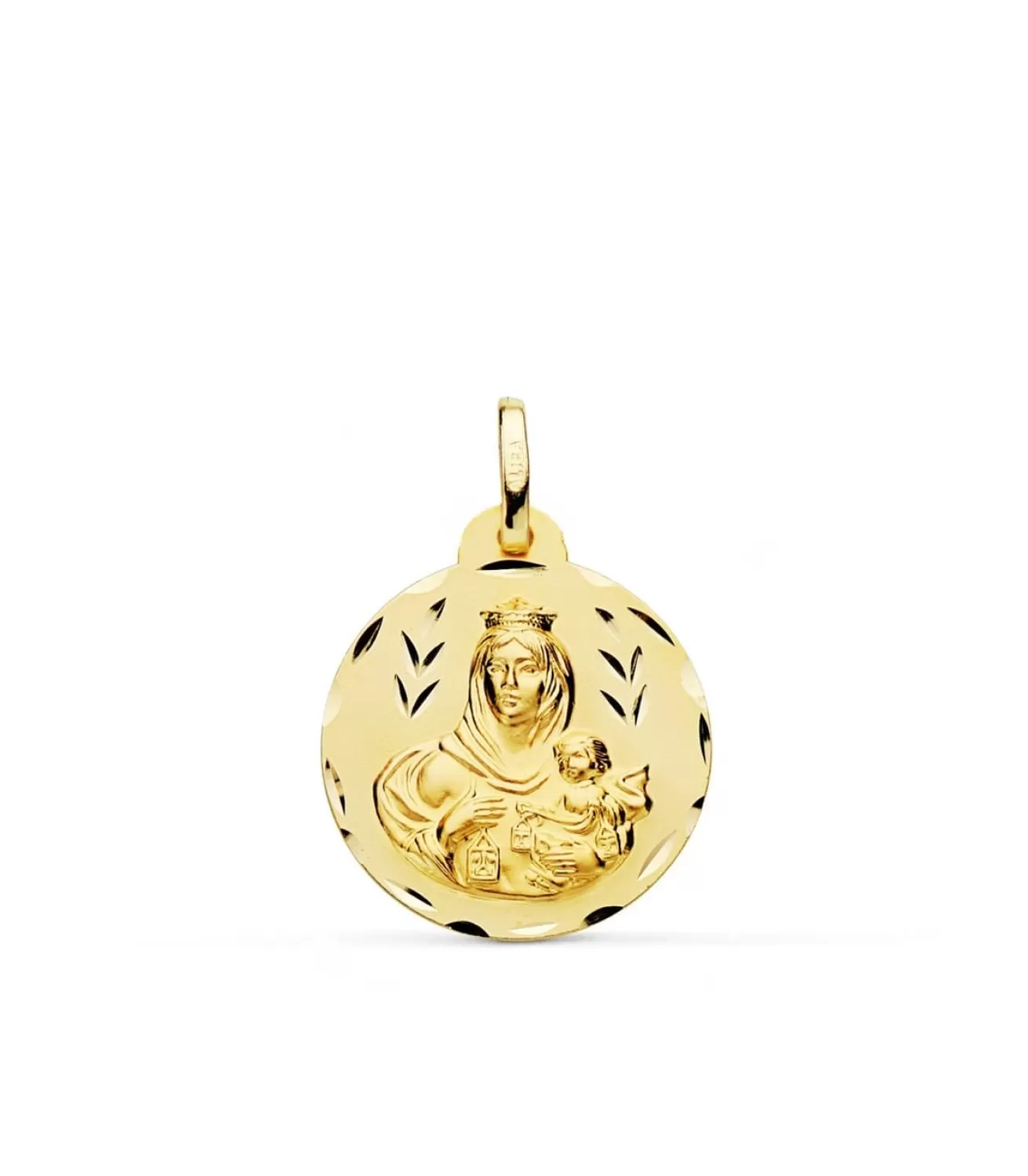 Medalla Virgen Carmen 18 Ktes 20Mm Tallada<Alda Joyeros Sale