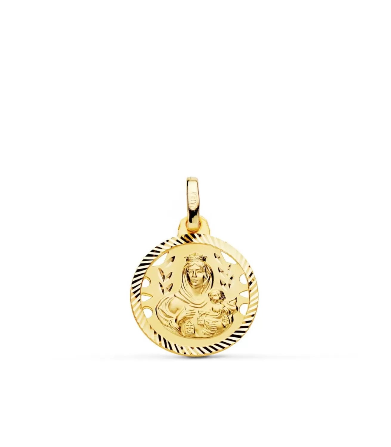 Medalla Virgen Carmen Oro 18K 16Mm Calada<Alda Joyeros Store